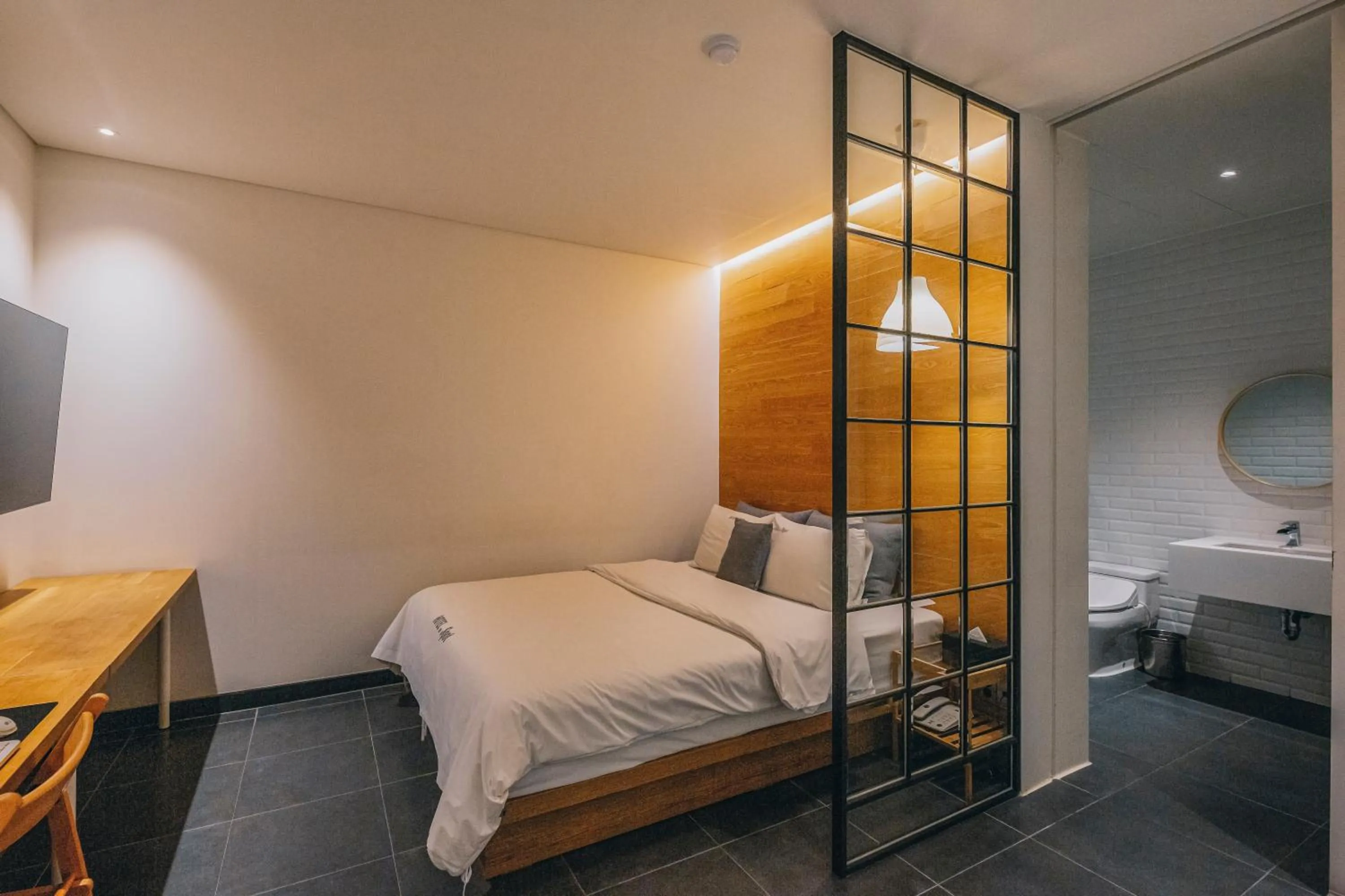 Bed in Gwangju Hotel the spot