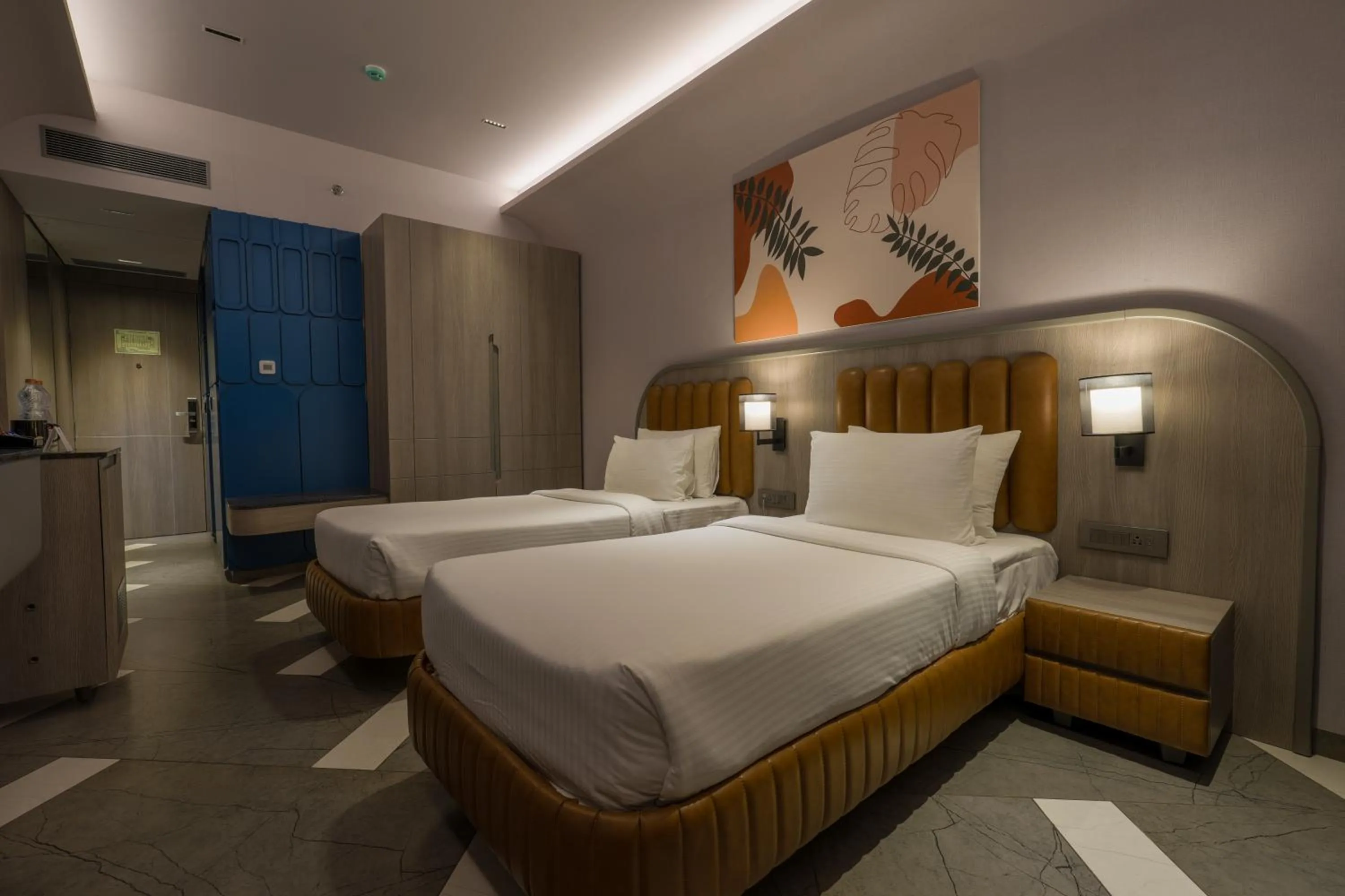 Bed in Palm Springs Resort