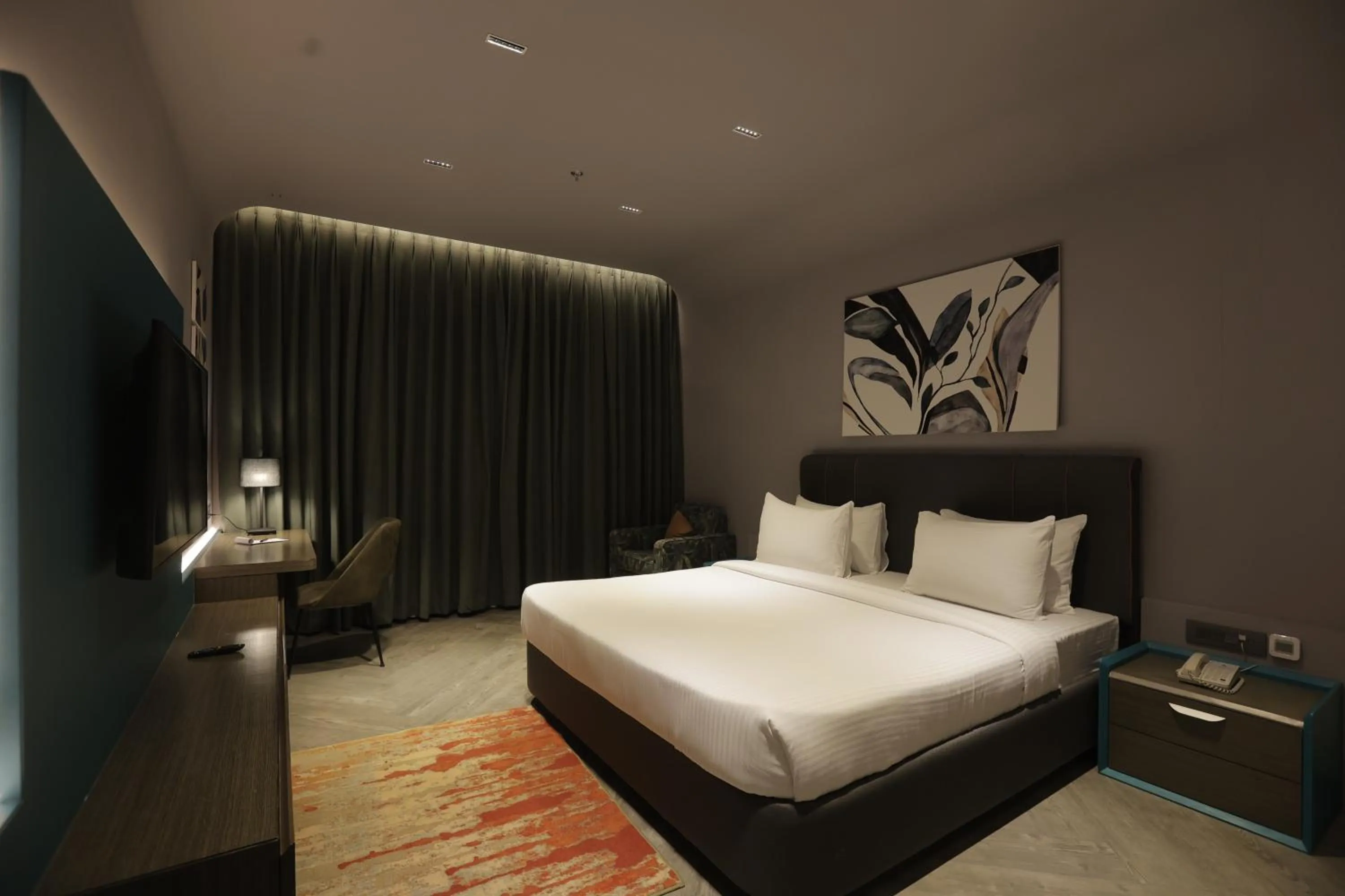 Bed in Palm Springs Resort