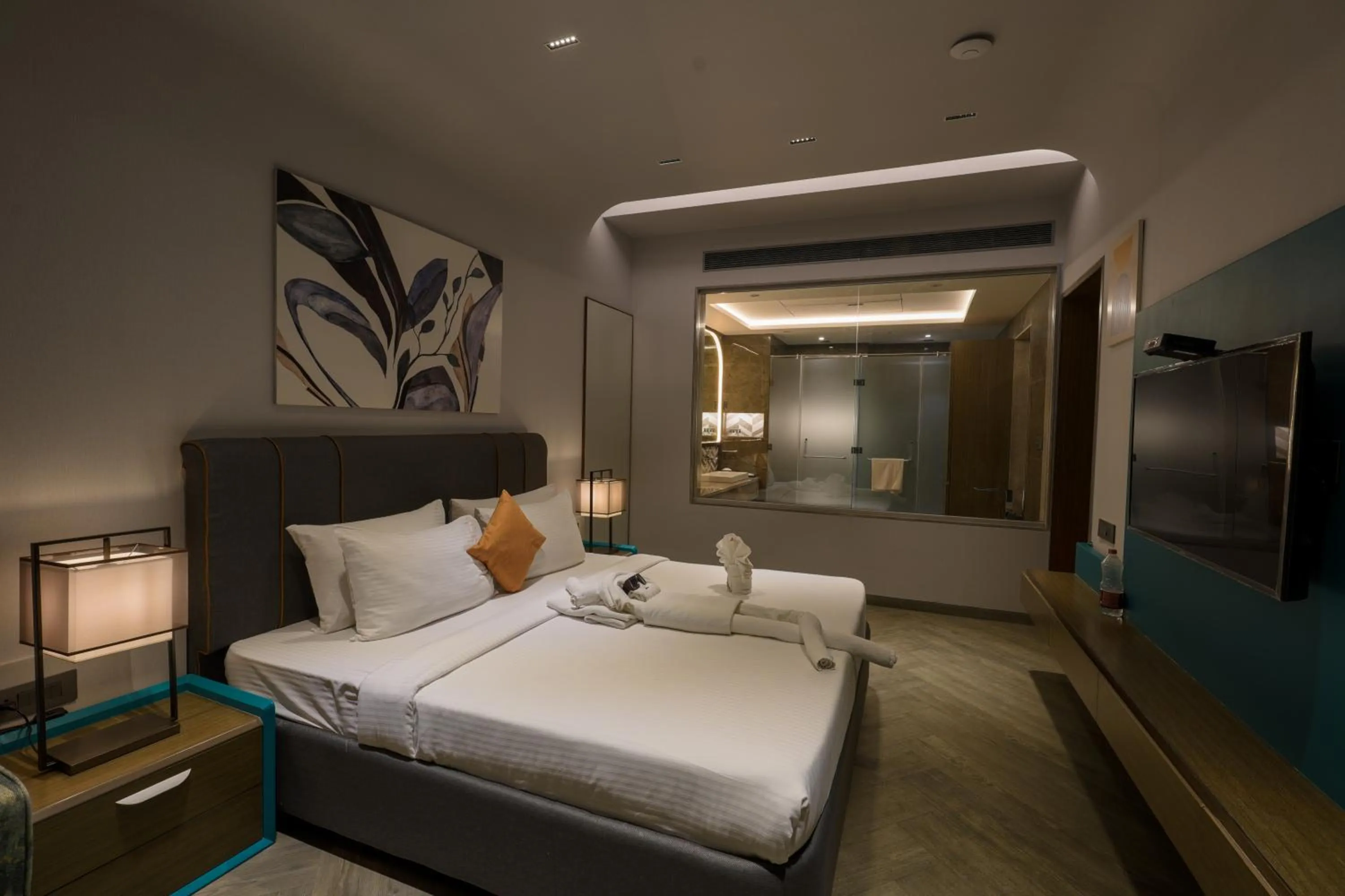 Bed in Palm Springs Resort