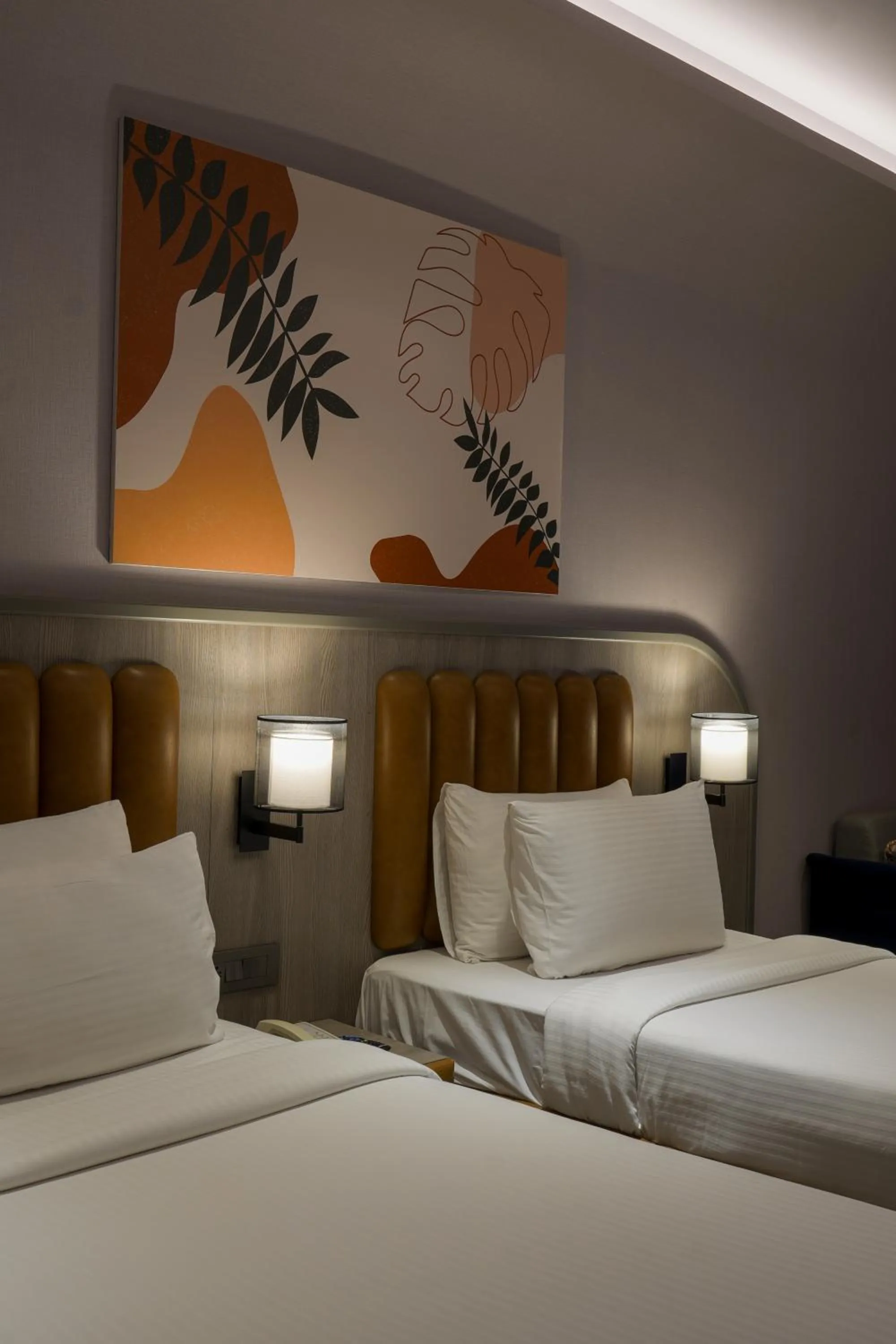 Bed in Palm Springs Resort