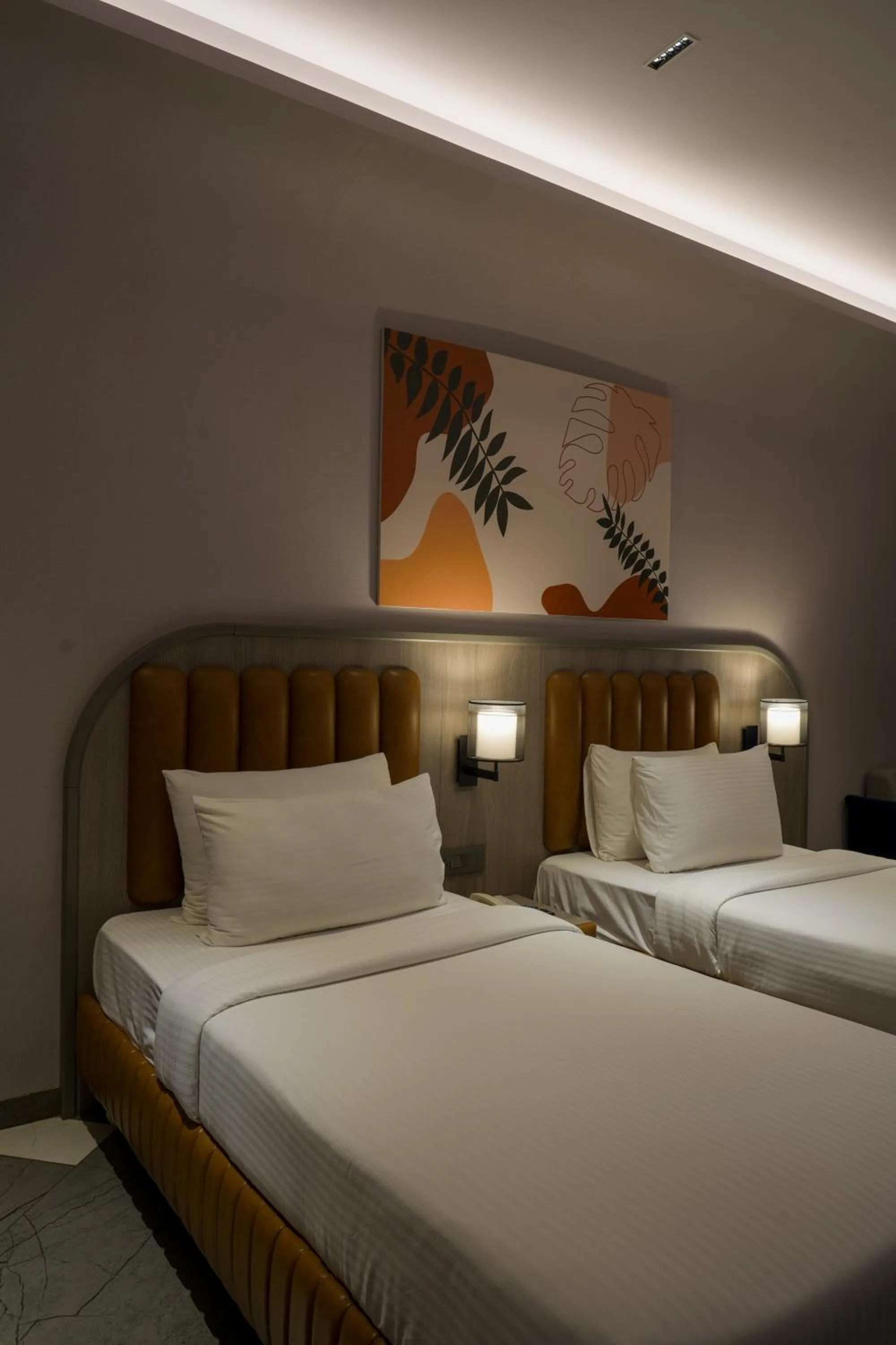 Bed in Palm Springs Resort