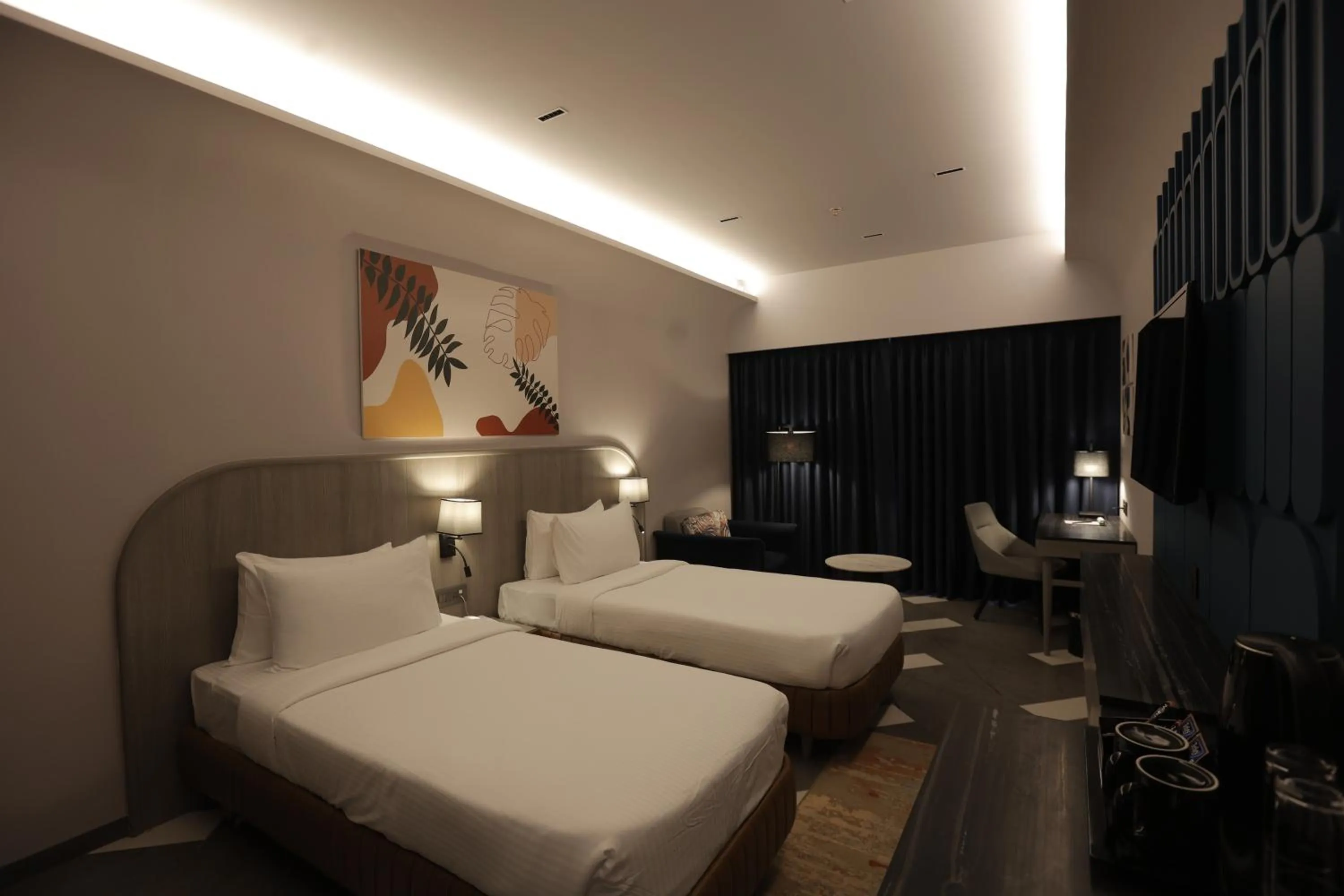 Bed in Palm Springs Resort