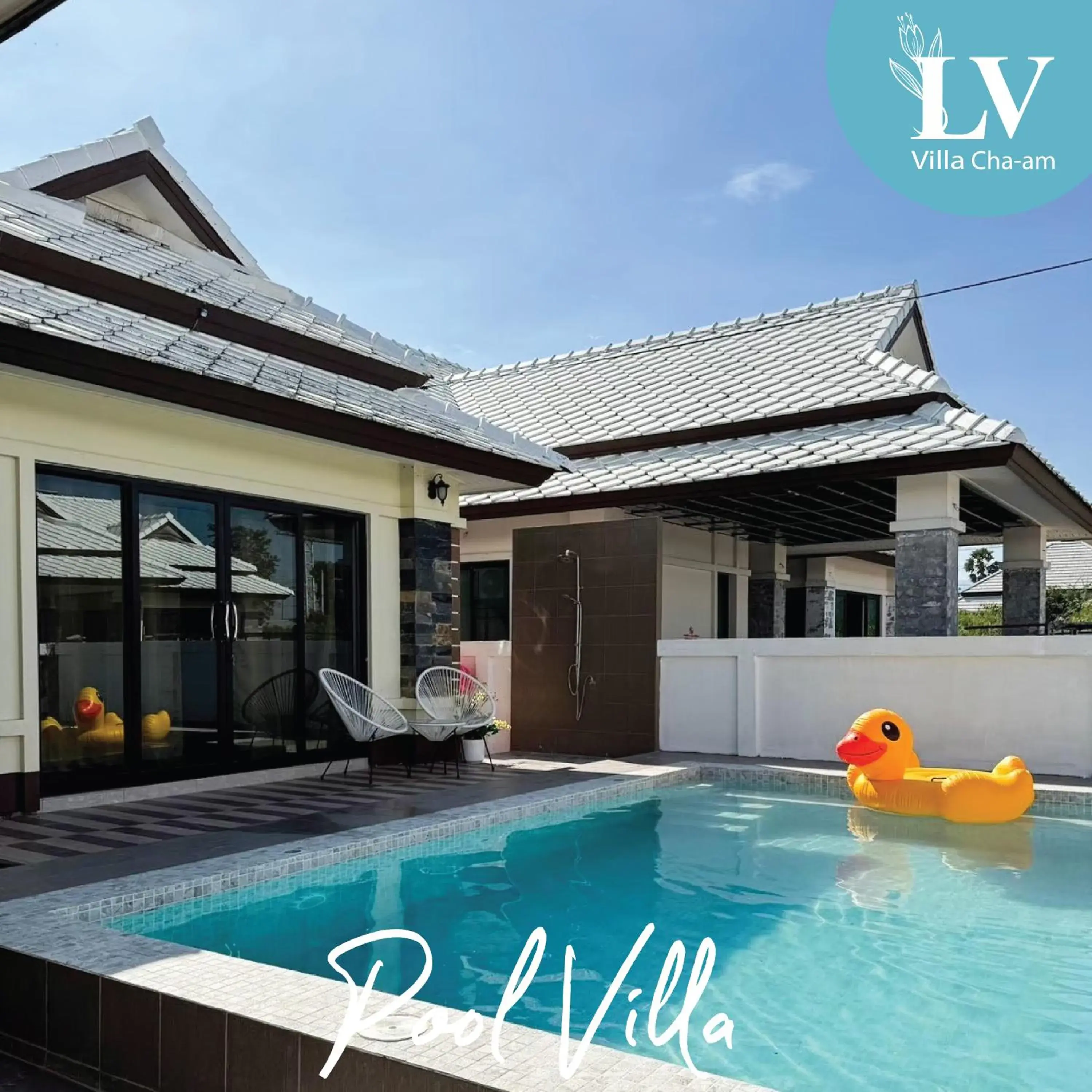 Pool view in LV Villa Cha-am Pool view in LV Villa Cha-am