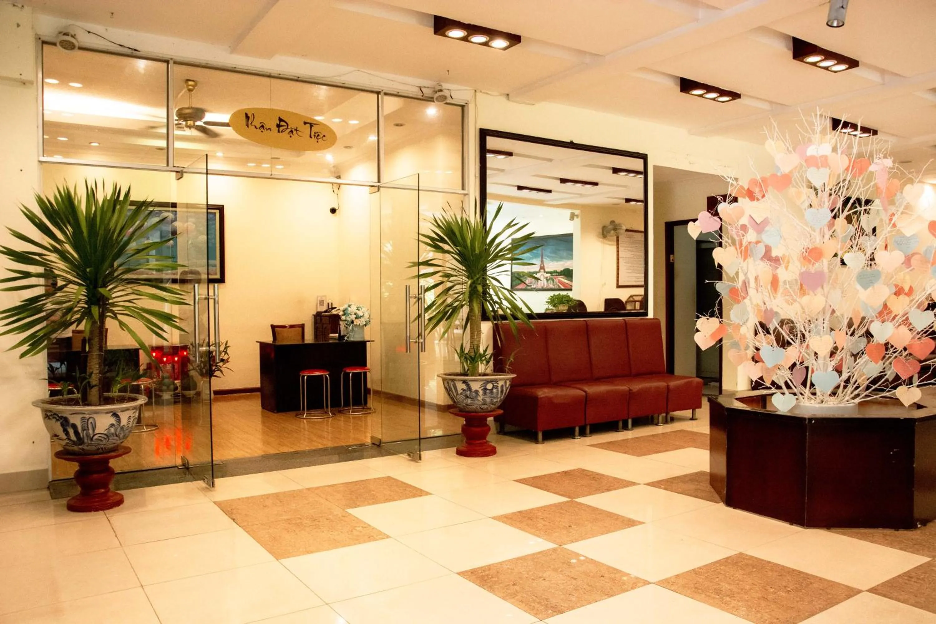 Lobby or reception in Angella Hotel