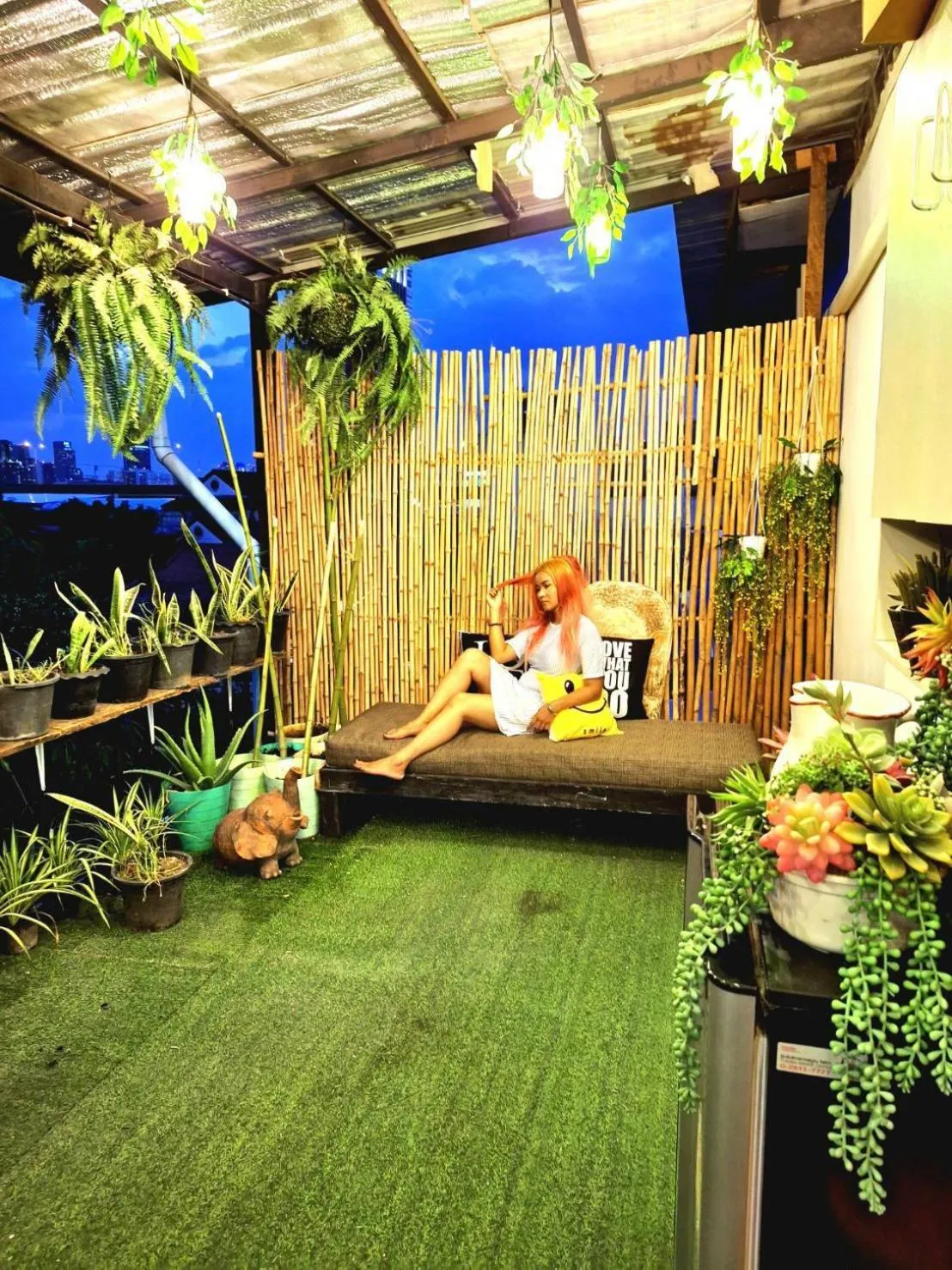 Garden in EZ Sleep @ Ratchada 19