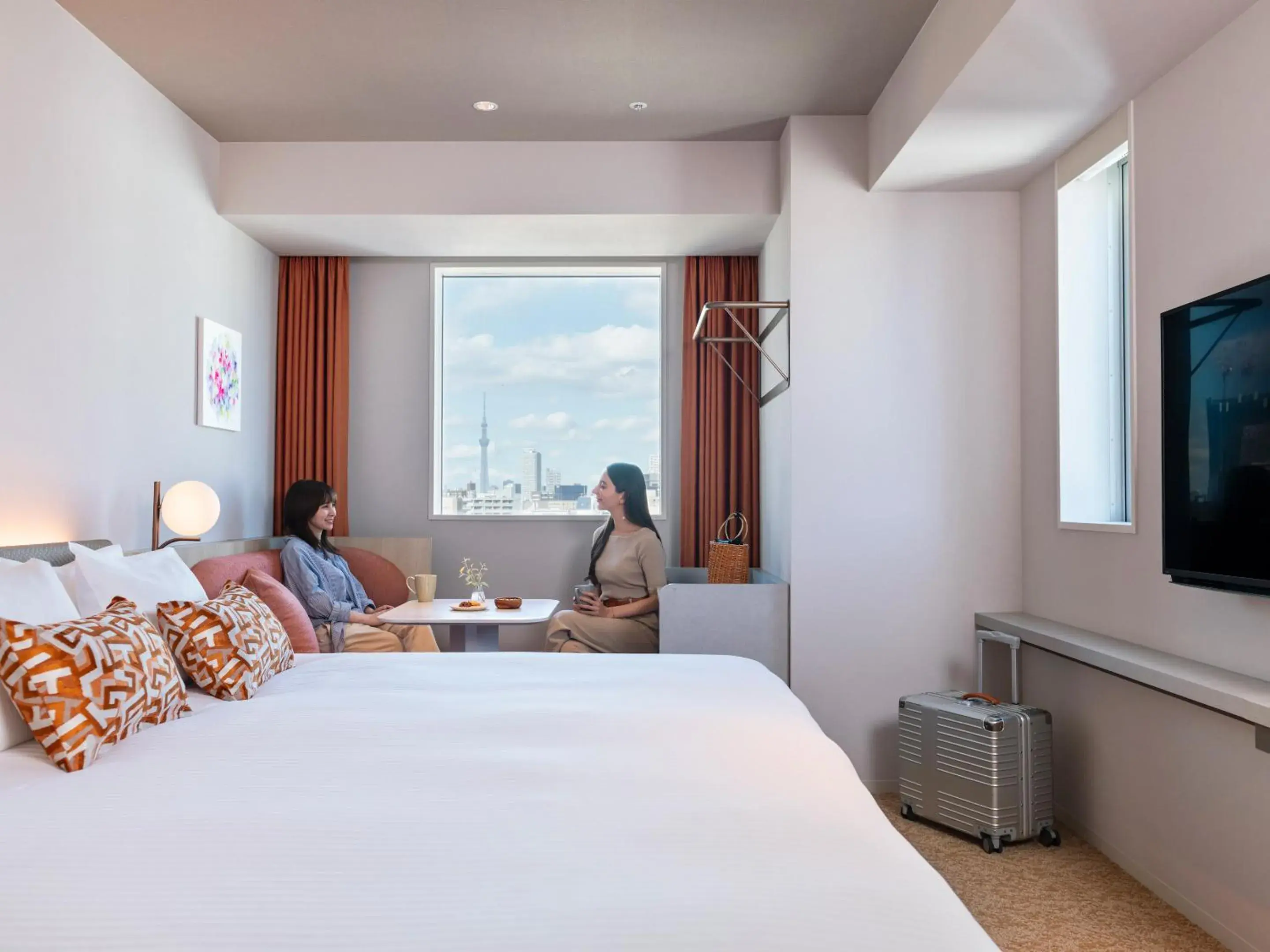 View (from property/room), Bed in Mitsui Garden Hotel Ginza Tsukiji View (from property/room), Bed in Mitsui Garden Hotel Ginza Tsukiji