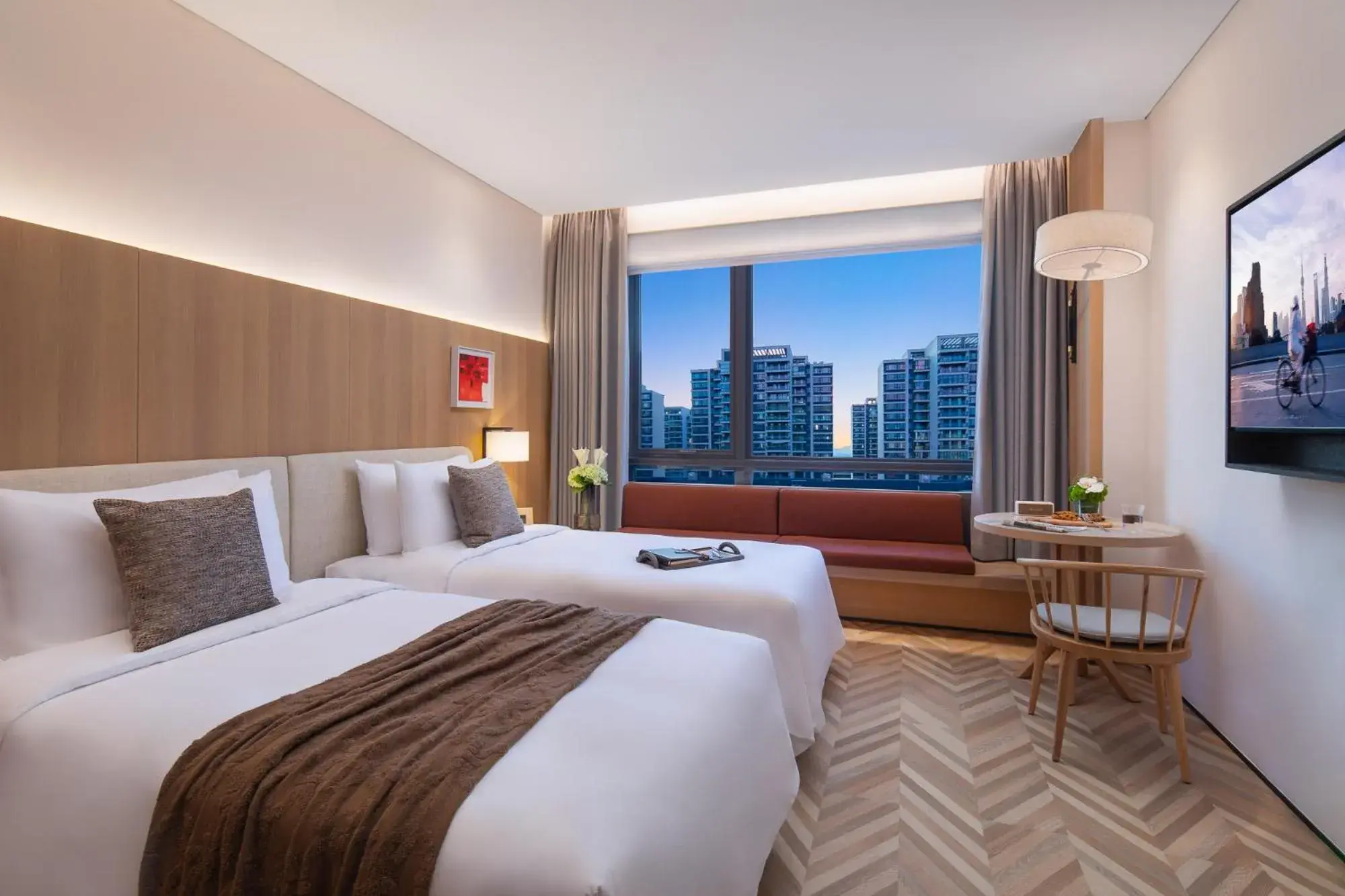 TV and multimedia, Bed in Citadines Yazhou Bay Sanya TV and multimedia, Bed in Citadines Yazhou Bay Sanya