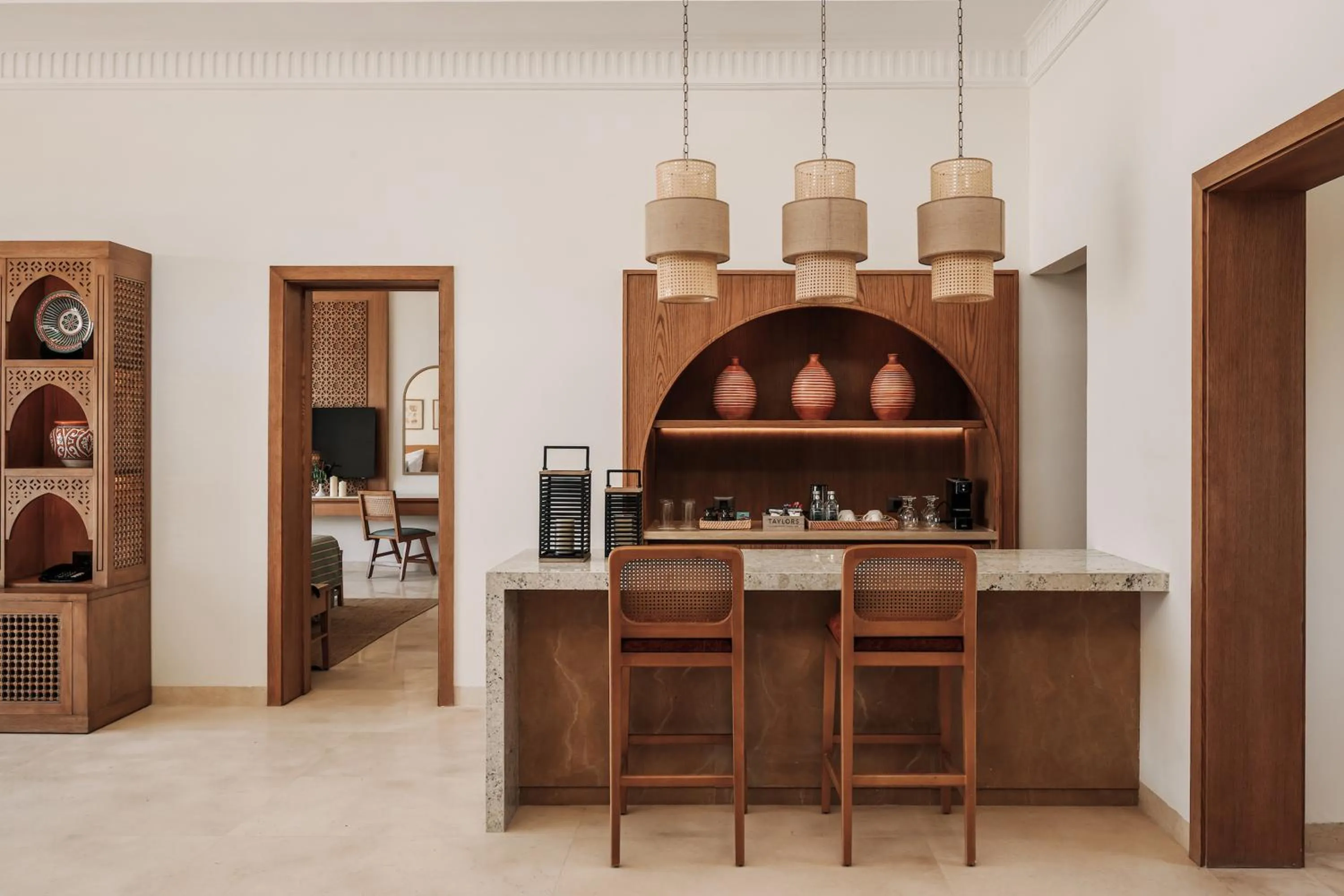 Bed in Sakhra Hotel & Spa, Almaza Bay