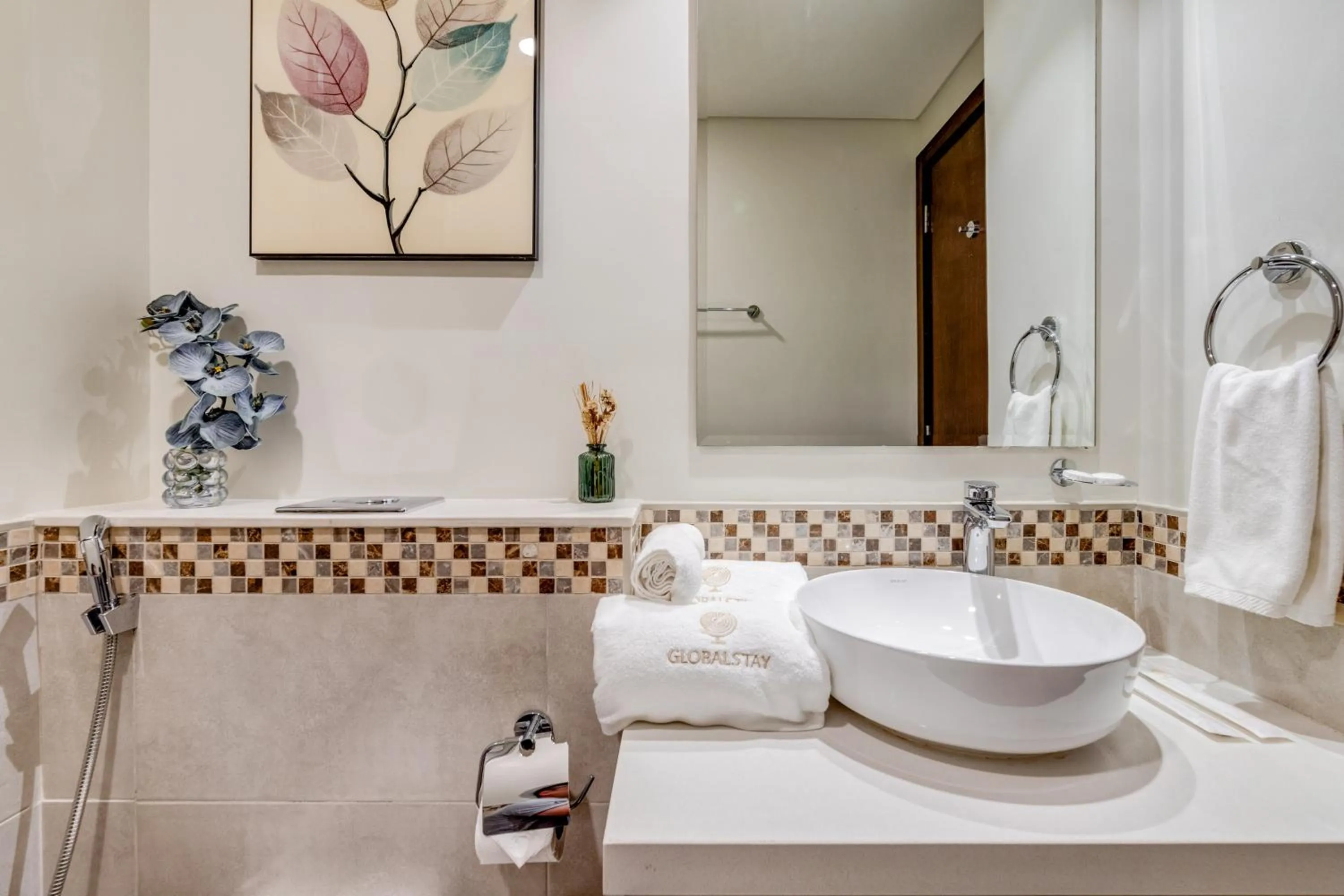Bathroom in GLOBALSTAY. Luxury Apartments Near The Dubai Canal