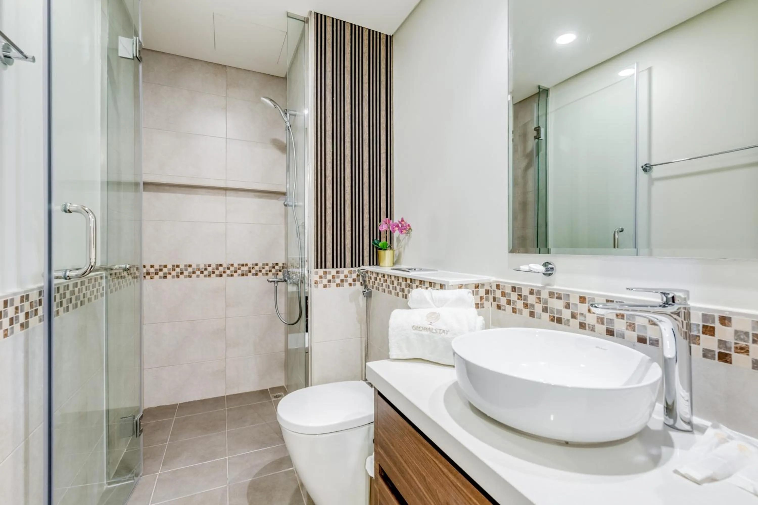 Bathroom in GLOBALSTAY. Luxury Apartments Near The Dubai Canal