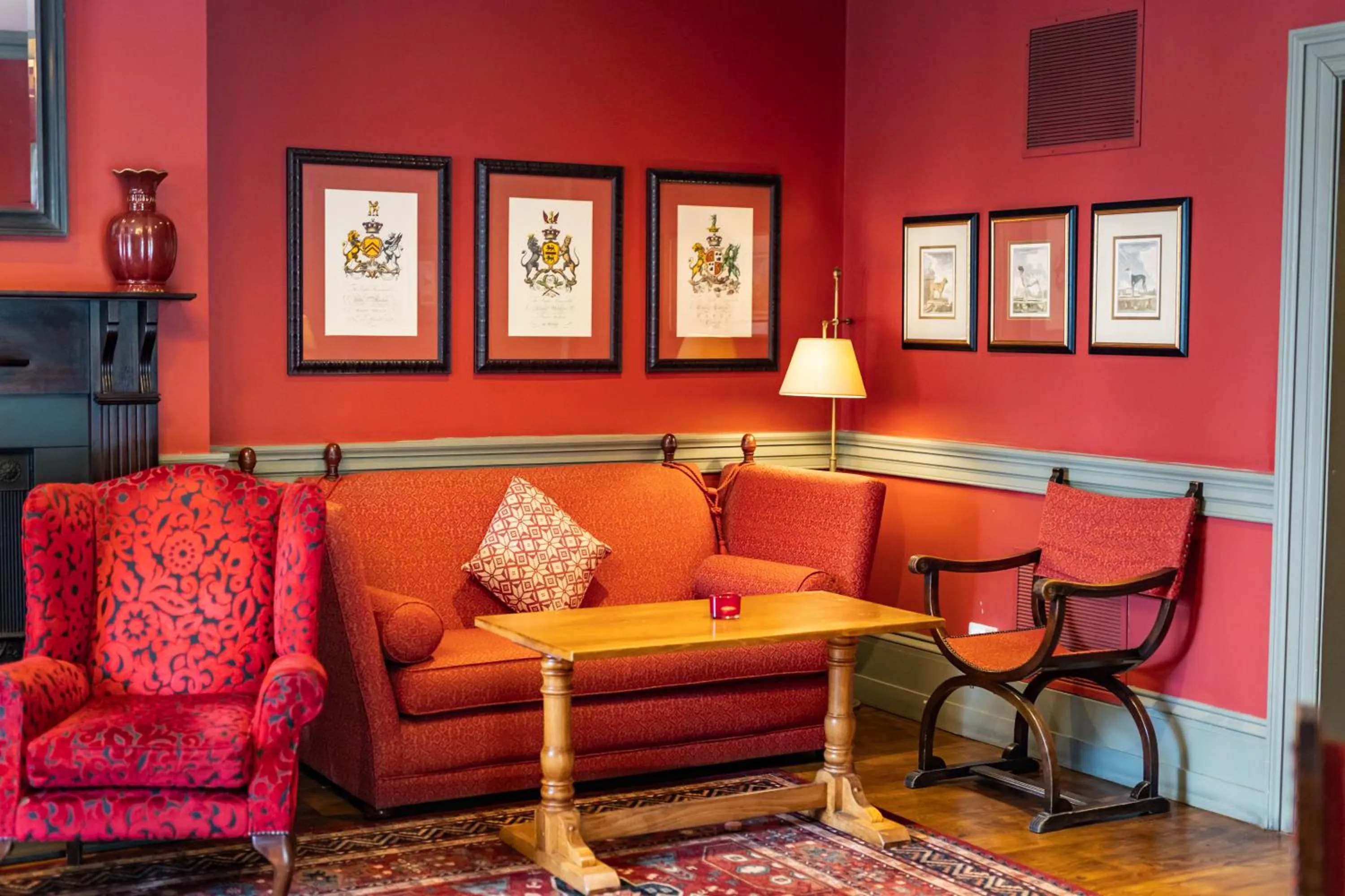 Seating area in The Red Lion Hotel