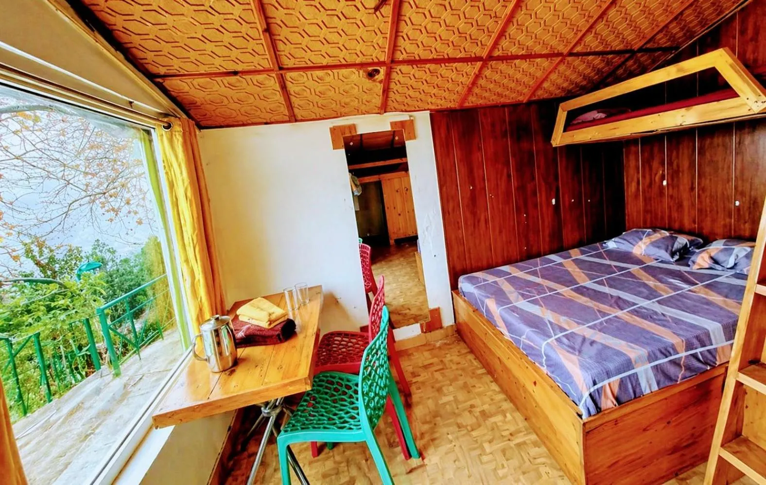 View (from property/room), Bed in The Himalaya Retreat Resort, Experience Nature in the Lap of Himalayas