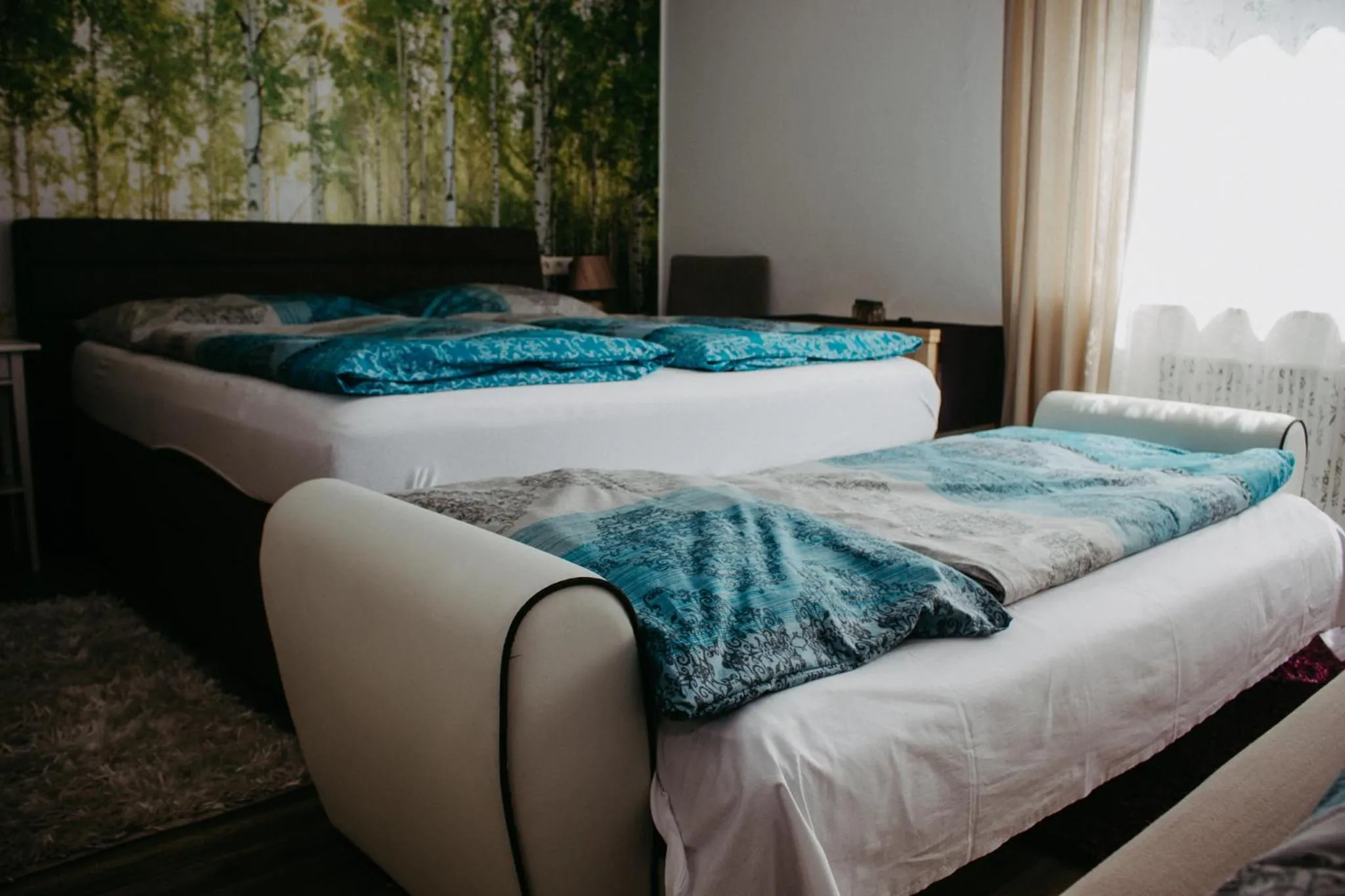 Bedroom, Bed in Pension Leprich