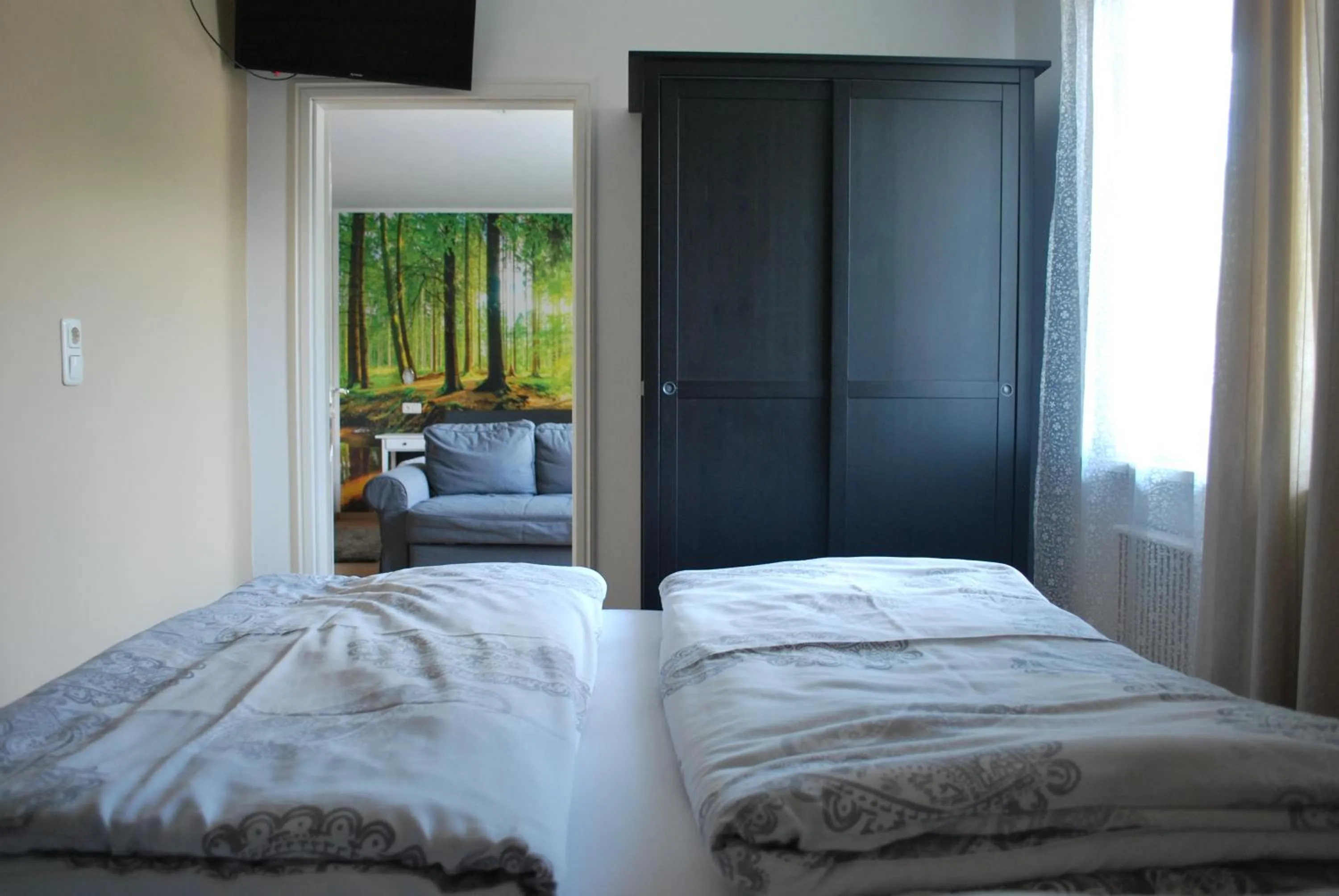 Bedroom, Bed in Pension Leprich