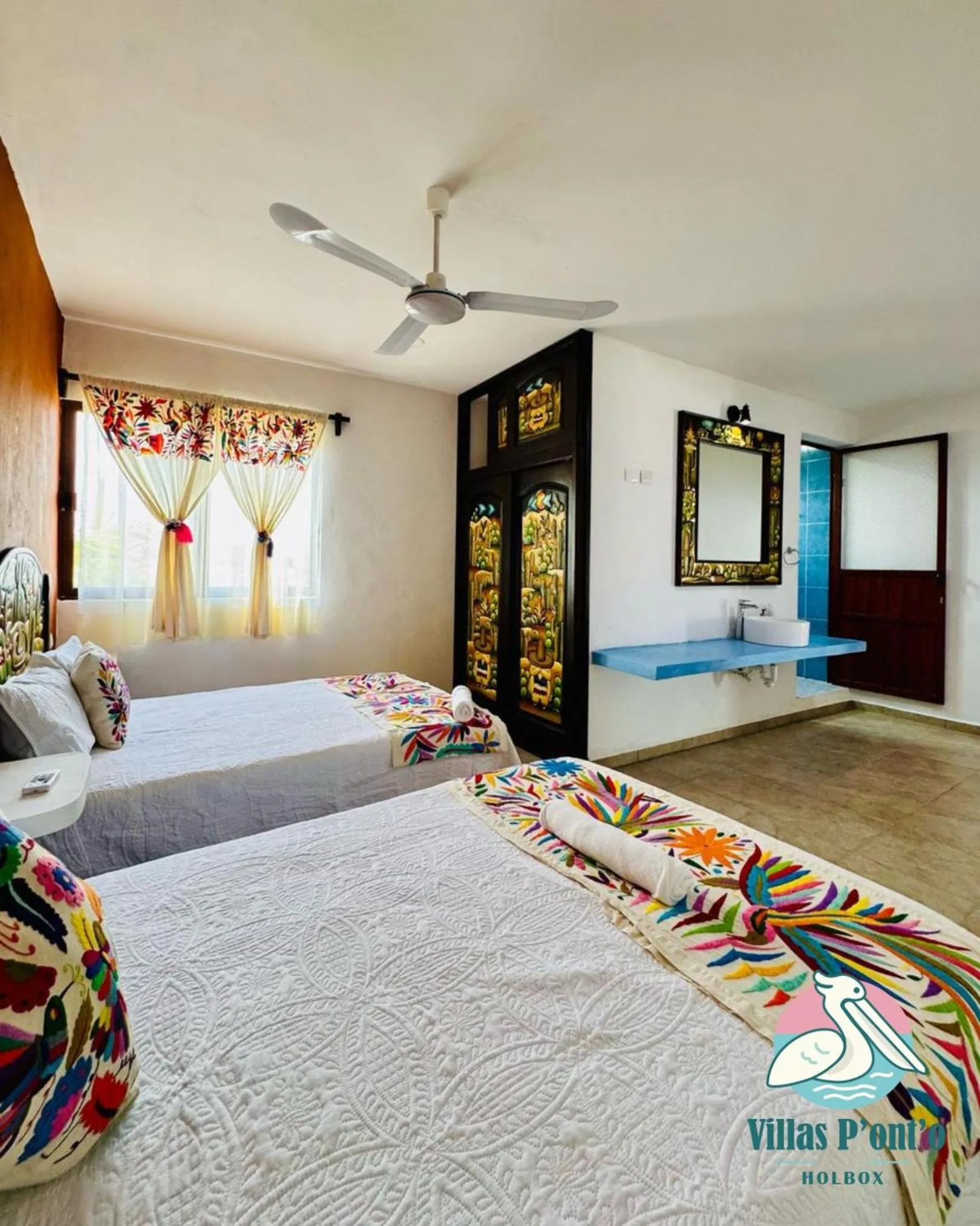 Bed in Hotel Villas Ponto Holbox