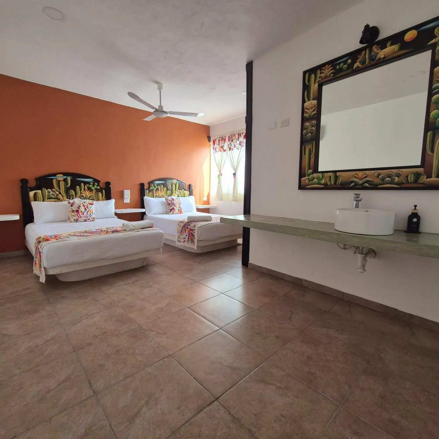 Bed in Hotel Villas Ponto Holbox