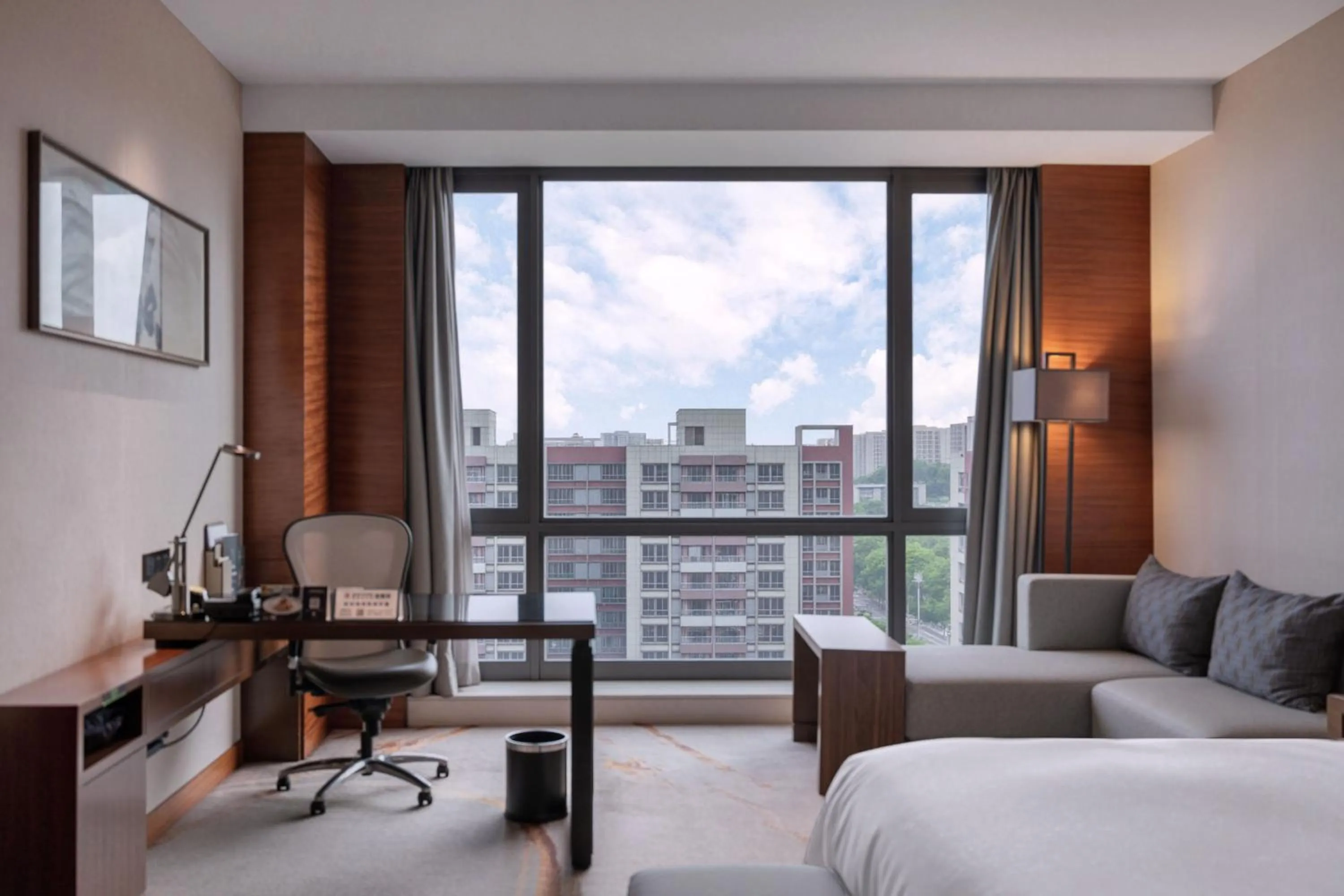 Bedroom, Bed in DoubleTree by Hilton Guangzhou Science City-Free Shuttle Bus Service During Canton Fair Period