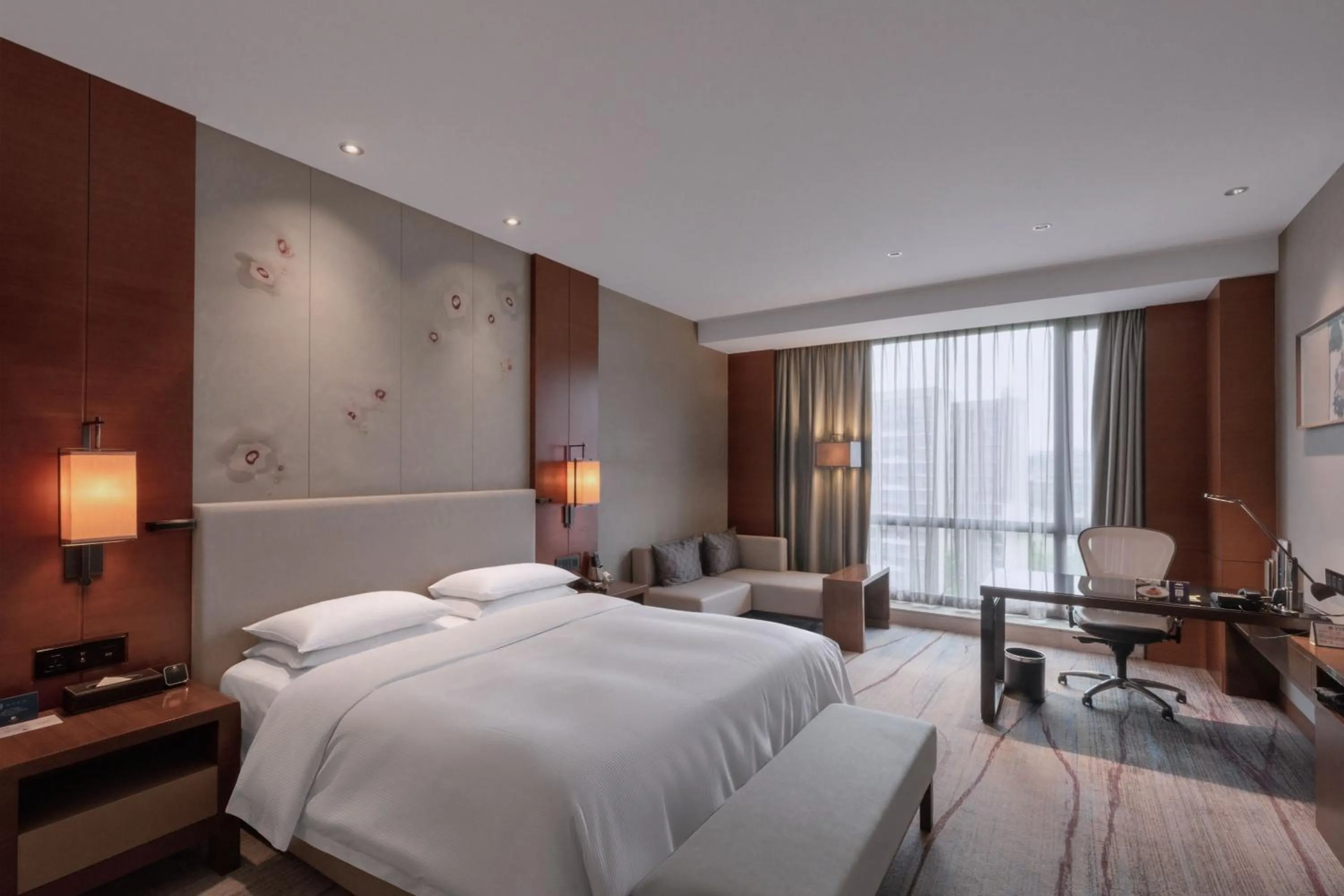 Bedroom, Bed in DoubleTree by Hilton Guangzhou Science City-Free Shuttle Bus Service During Canton Fair Period