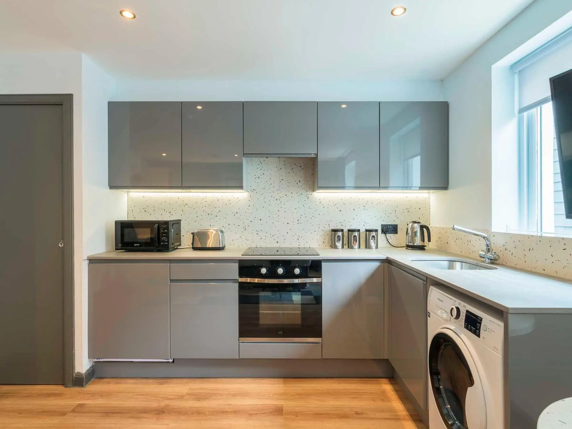 Kitchen or kitchenette in Holyrood Aparthotel Kitchen or kitchenette in Holyrood Aparthotel