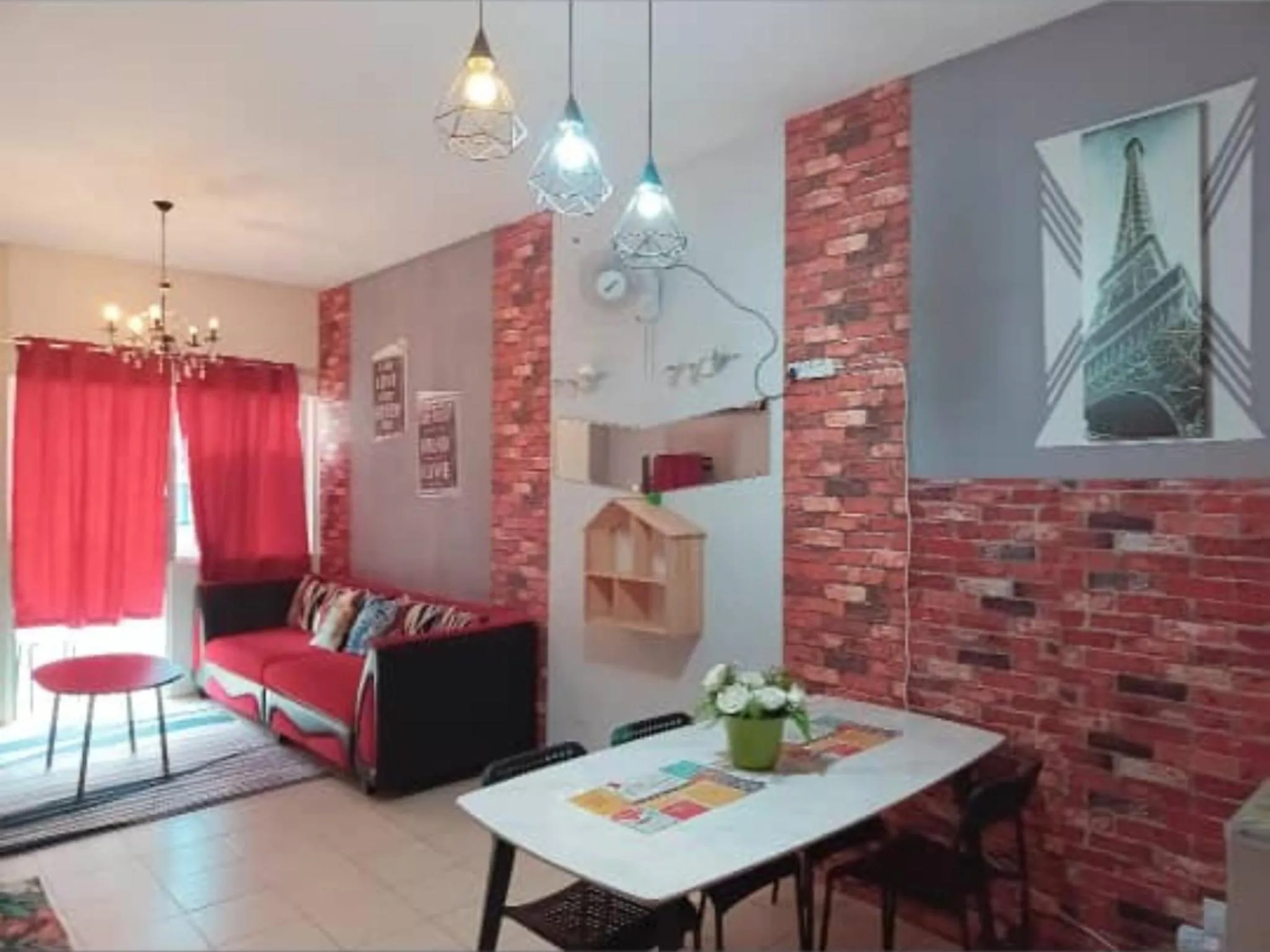 Bed in Barakah Sufi Home Stay Apartment Cameron