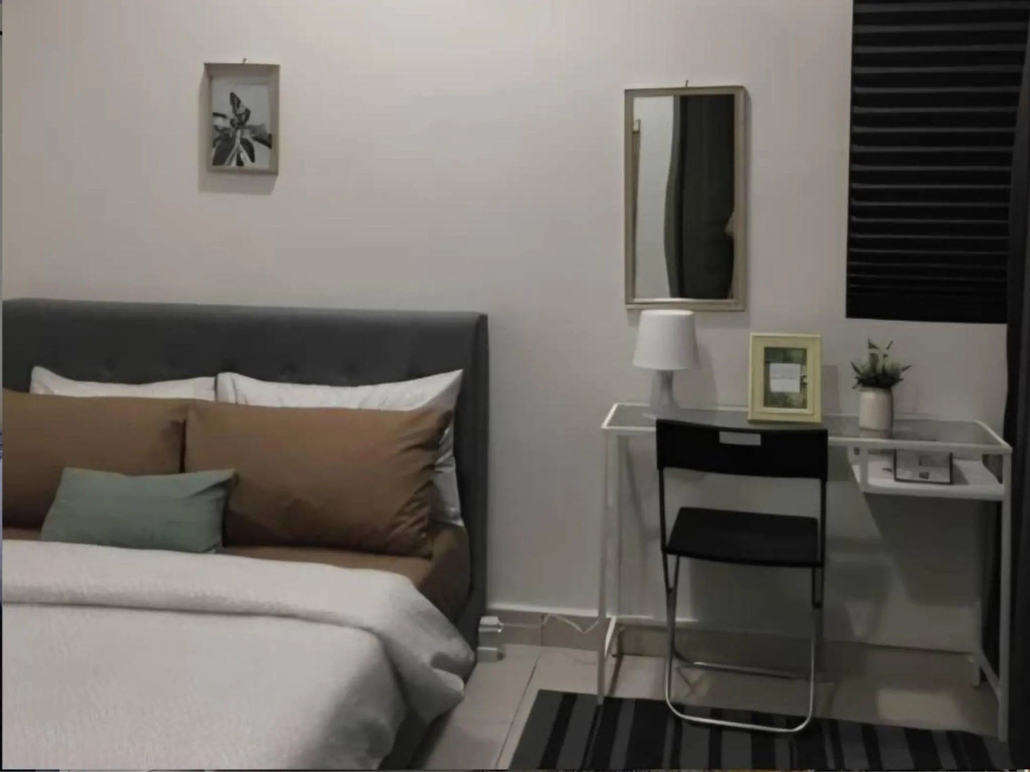 Bed in Barakah Sufi Home Stay Apartment Cameron
