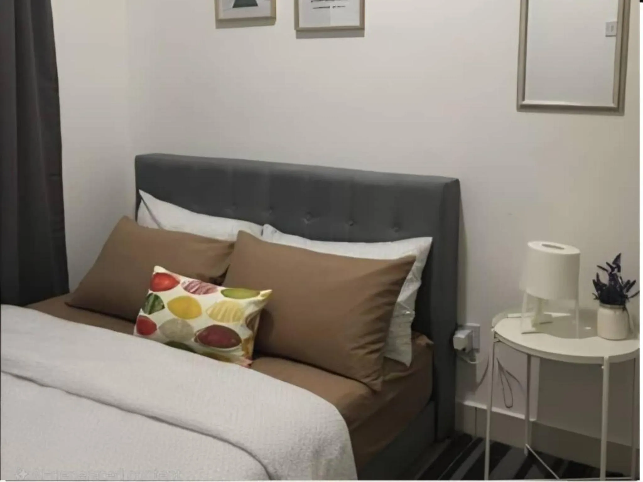 Bed in Barakah Sufi Home Stay Apartment Cameron