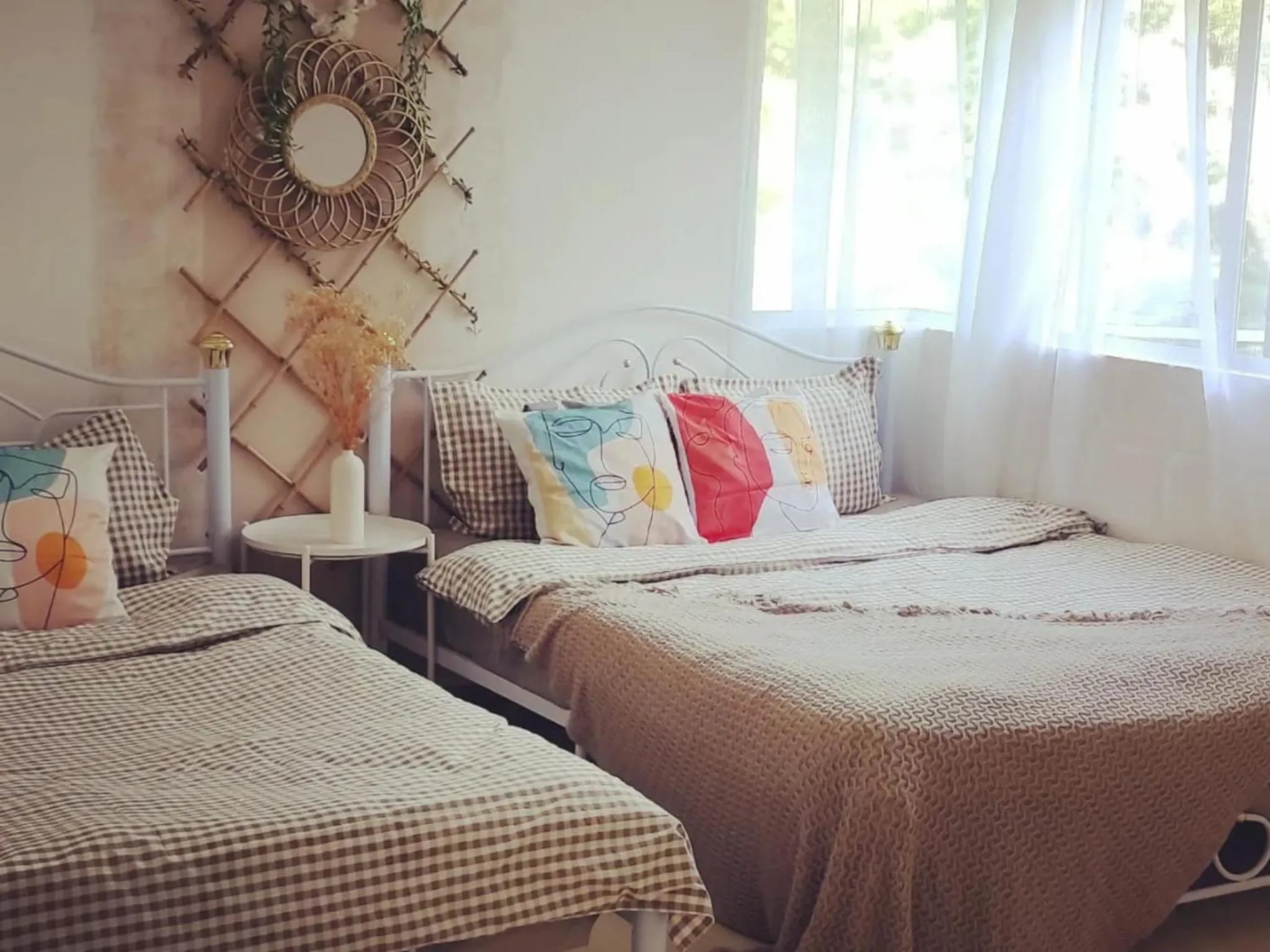 Bed in Barakah Sufi Home Stay Apartment Cameron