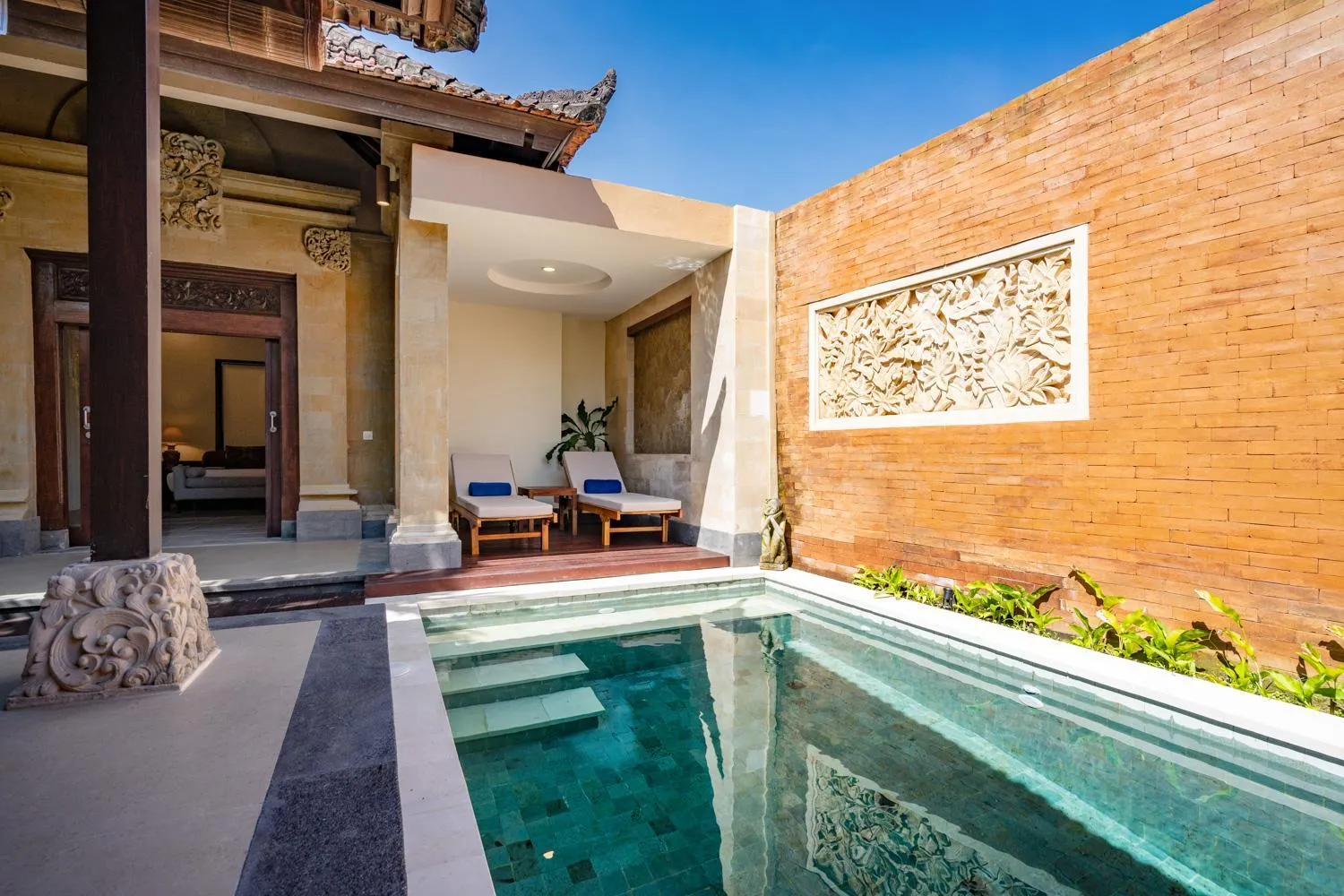 Swimming pool in Svarga Bebek Villas