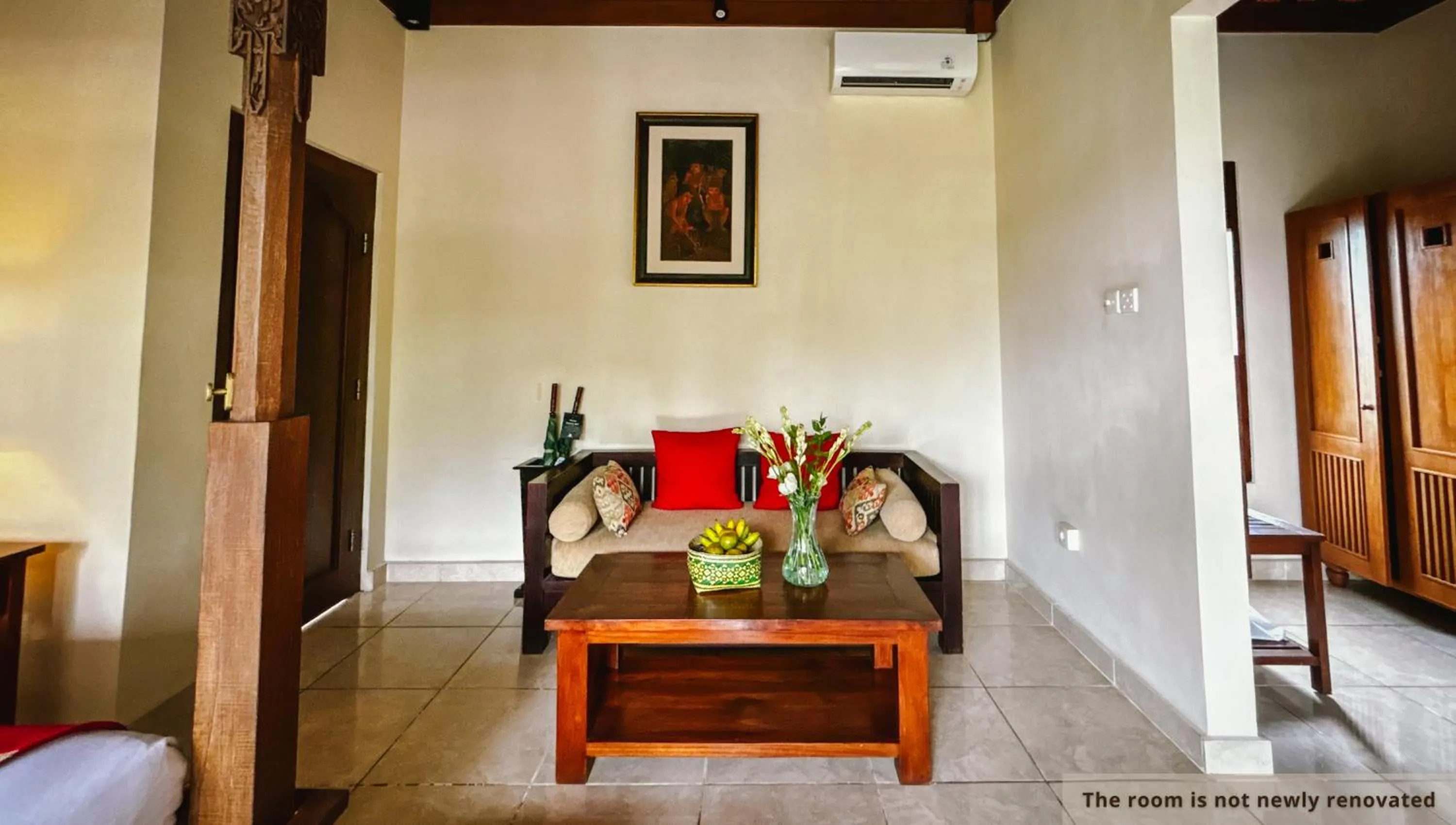 Seating area in Svarga Bebek Villas