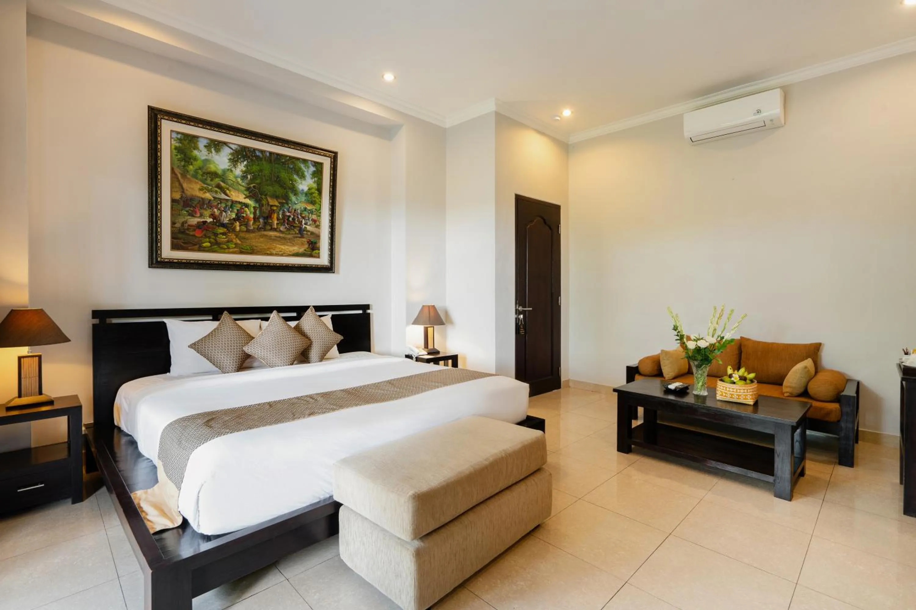 Bed in Svarga Bebek Villas