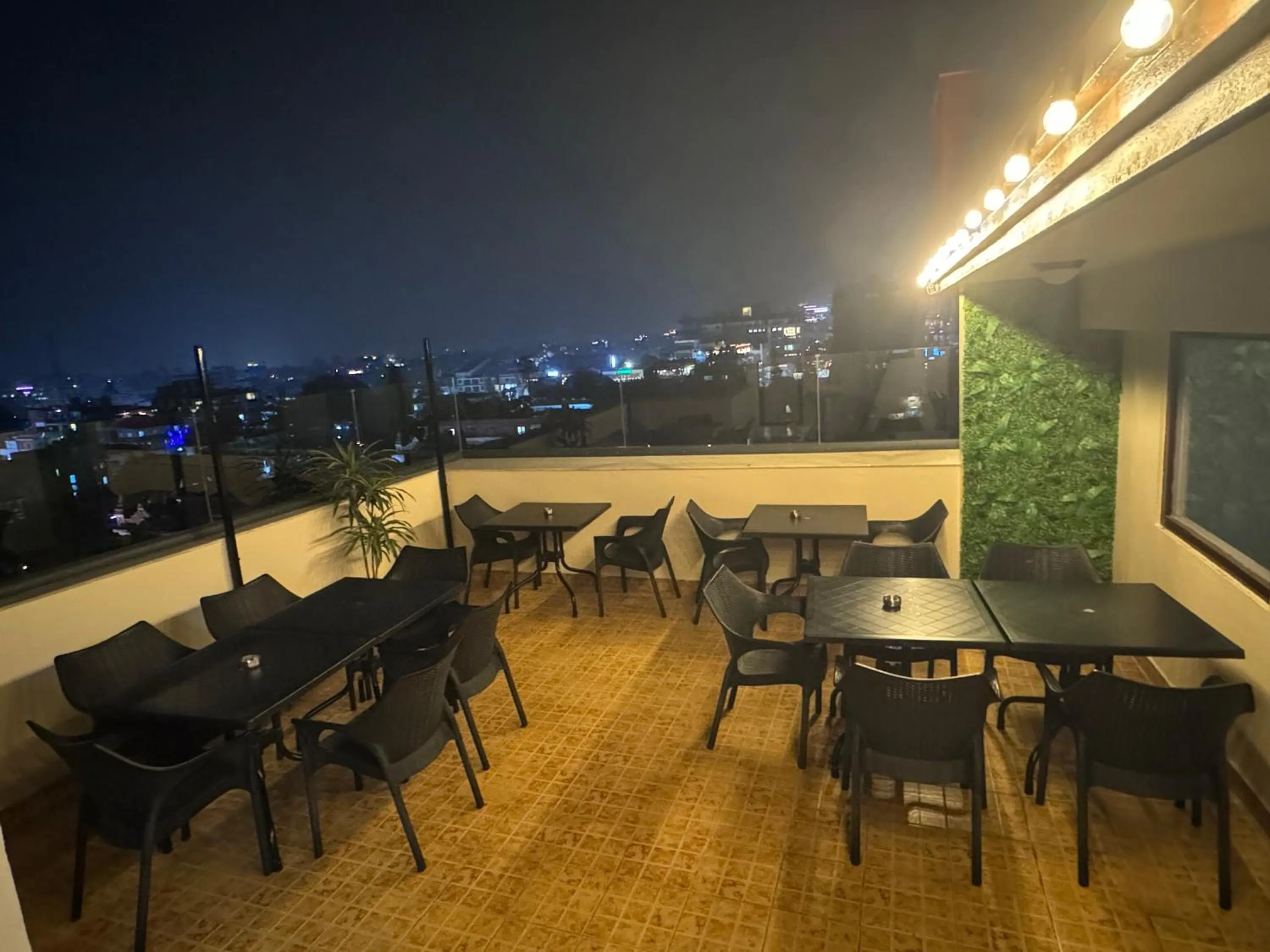 Seating area in The Luxe Inn Boutique Hotel