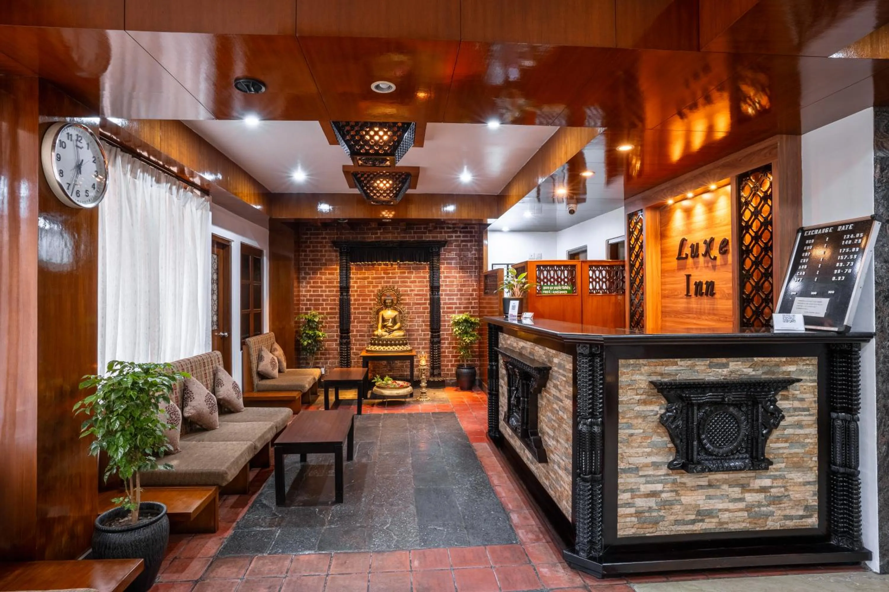 Lobby or reception in The Luxe Inn Boutique Hotel