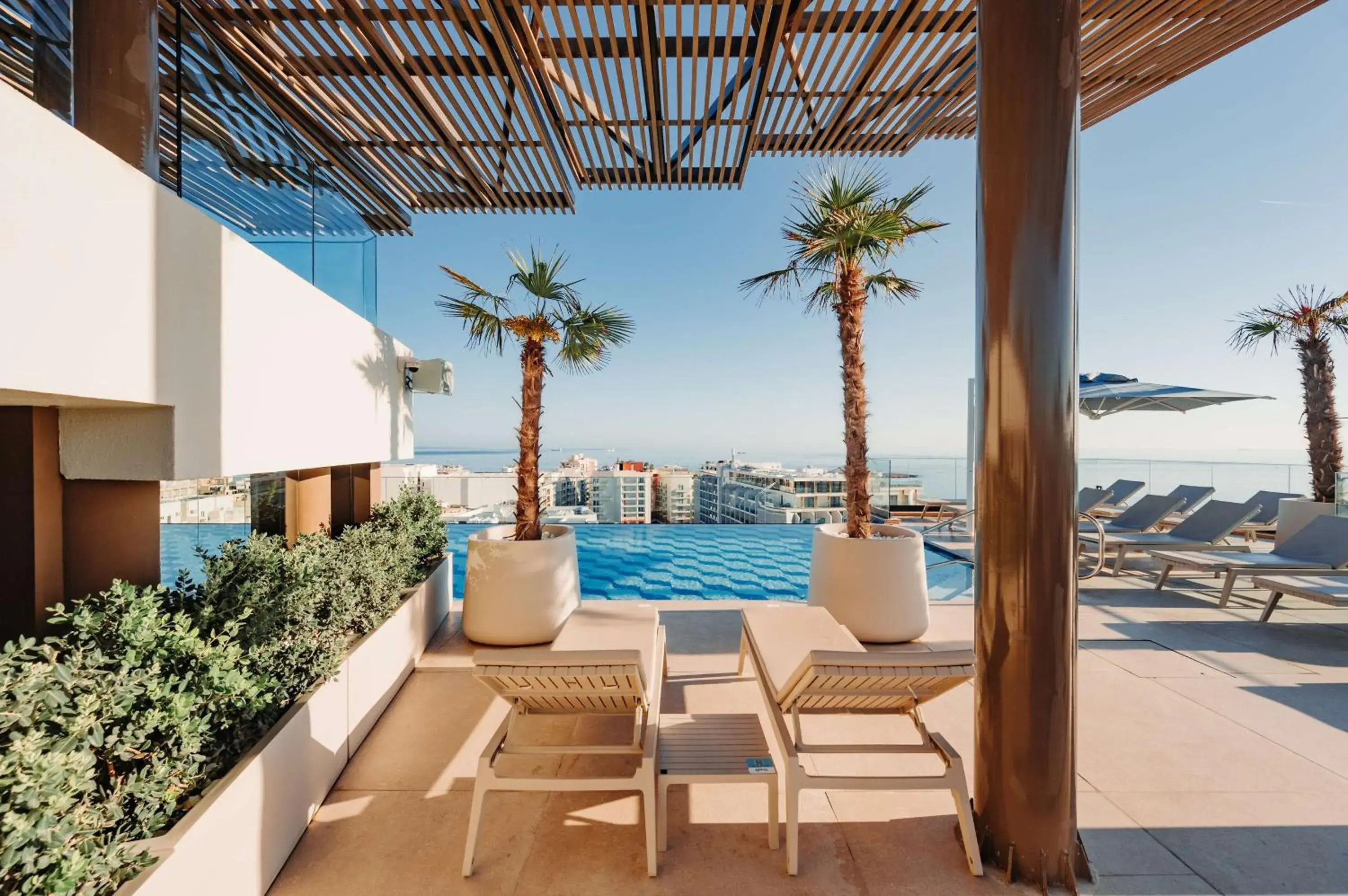 Pool view in Best Western Premier Malta Pool view in Best Western Premier Malta