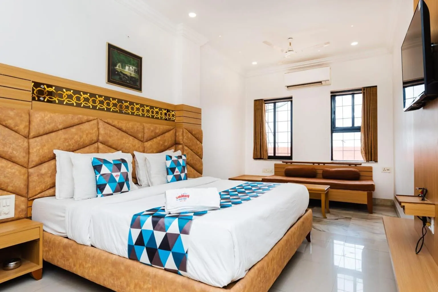 Bed in HOTEL GALAXY SURAT