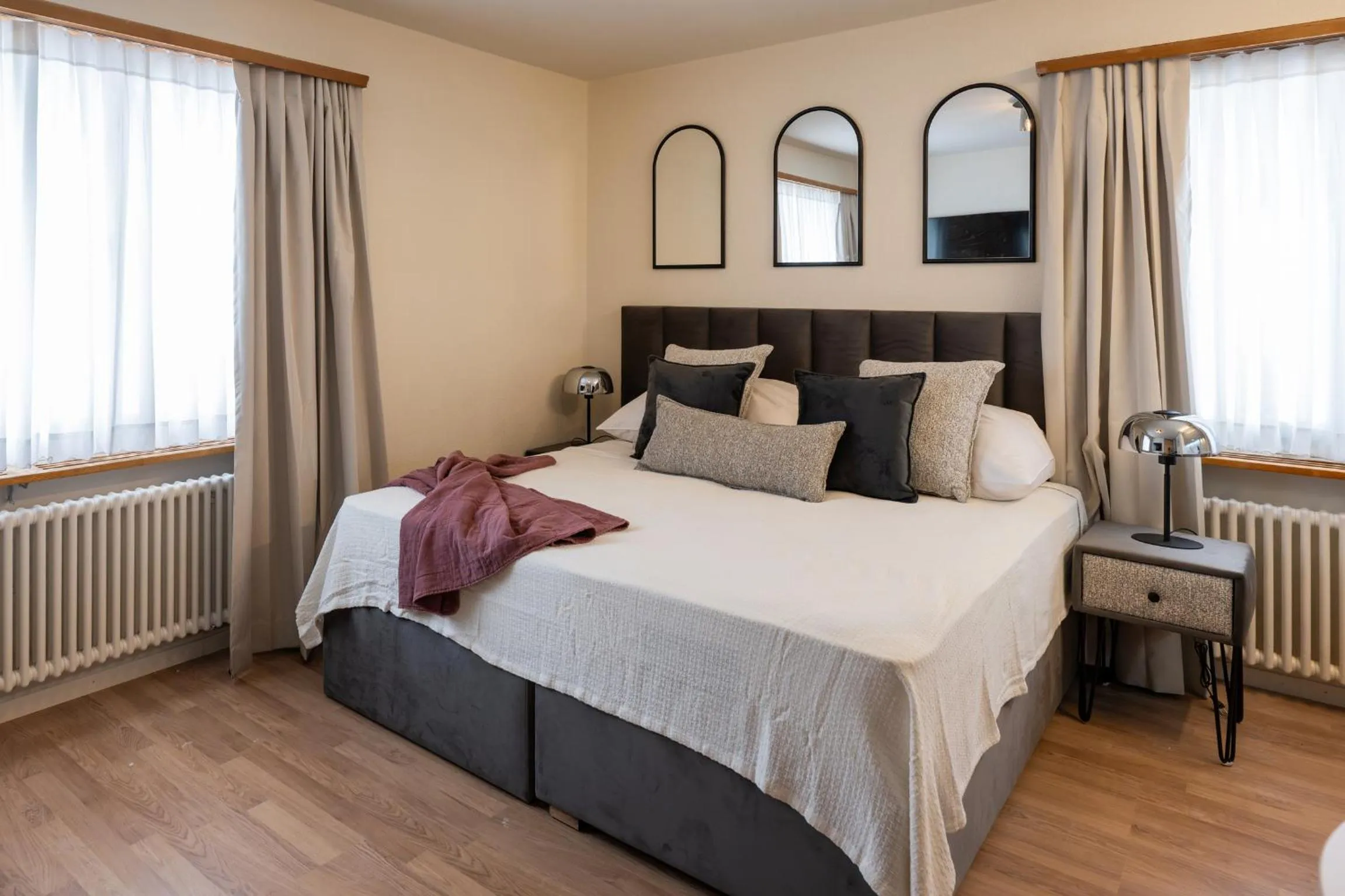 Bed in Chalet Alberti Davos Platz