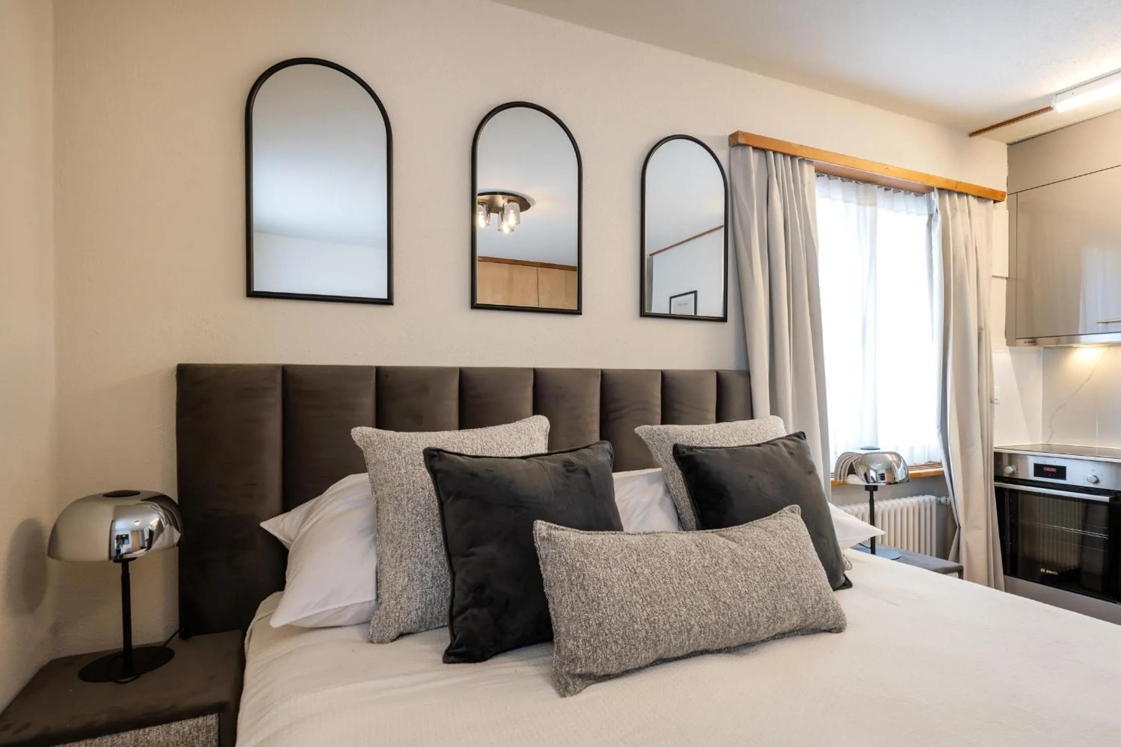 Bed in Chalet Alberti Davos Platz