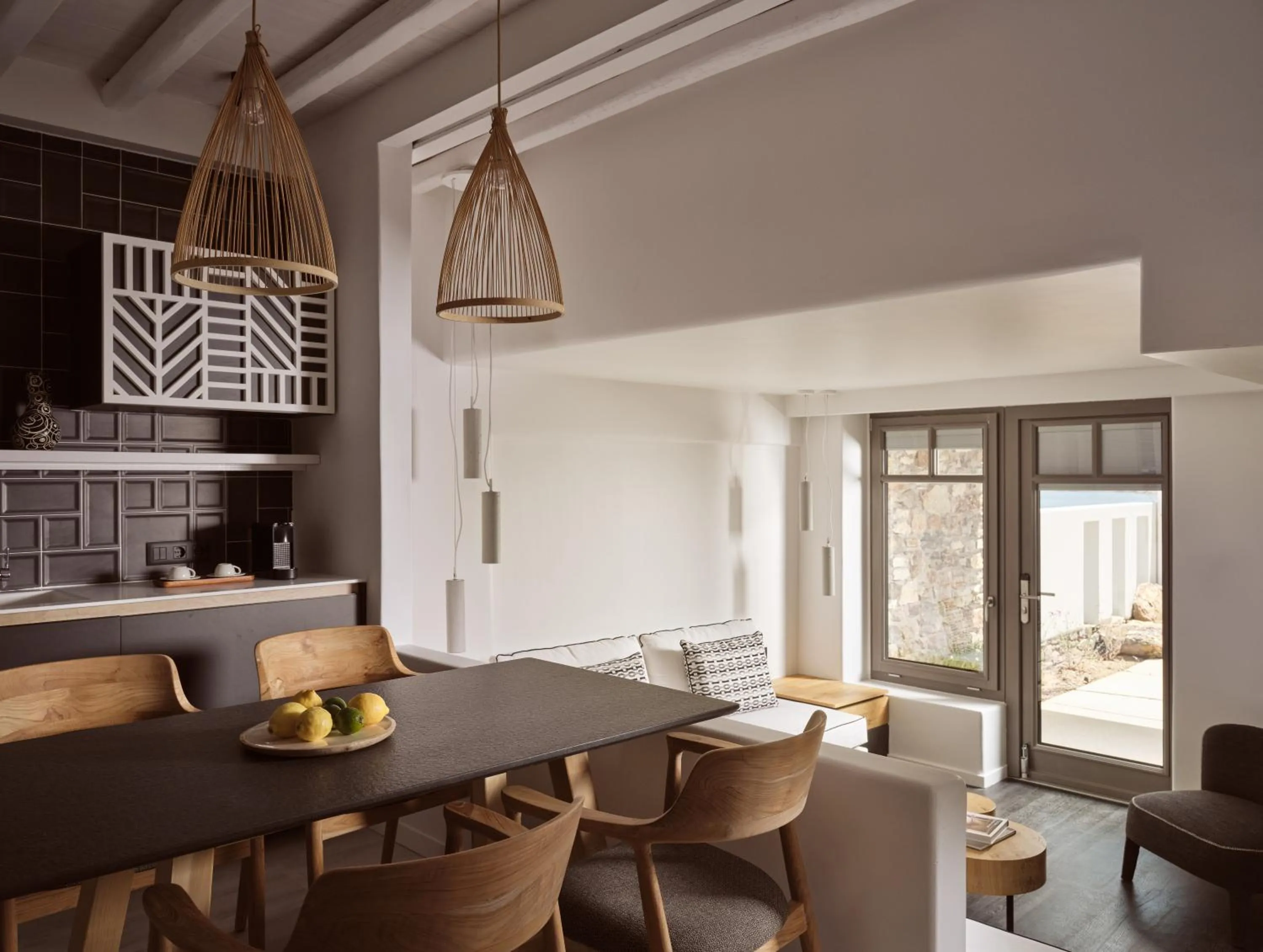 Kitchen or kitchenette in Semeli Coast Mykonos Curio Collection by Hilton