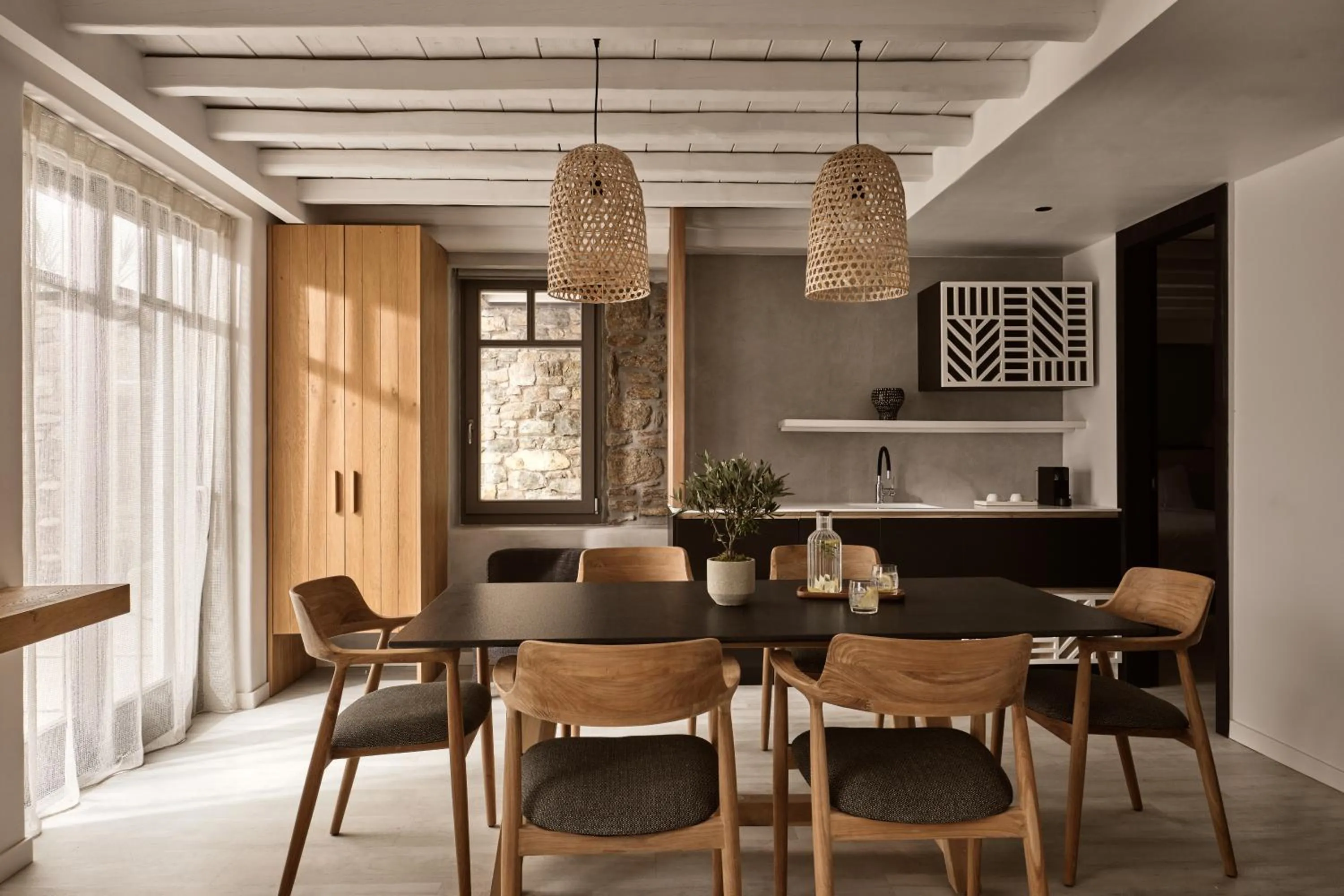 Kitchen or kitchenette in Semeli Coast Mykonos Curio Collection by Hilton