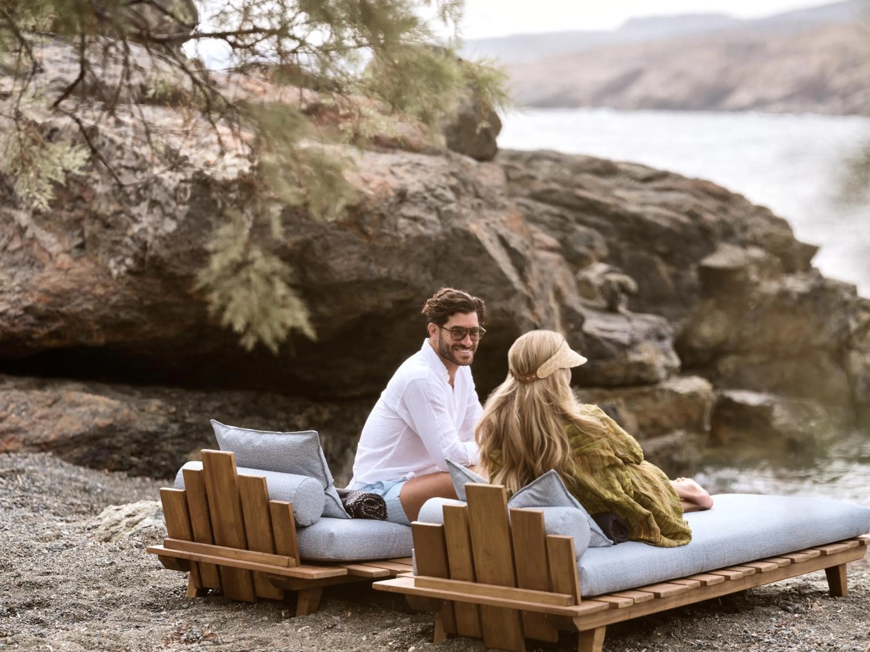 Beach in Semeli Coast Mykonos Curio Collection by Hilton