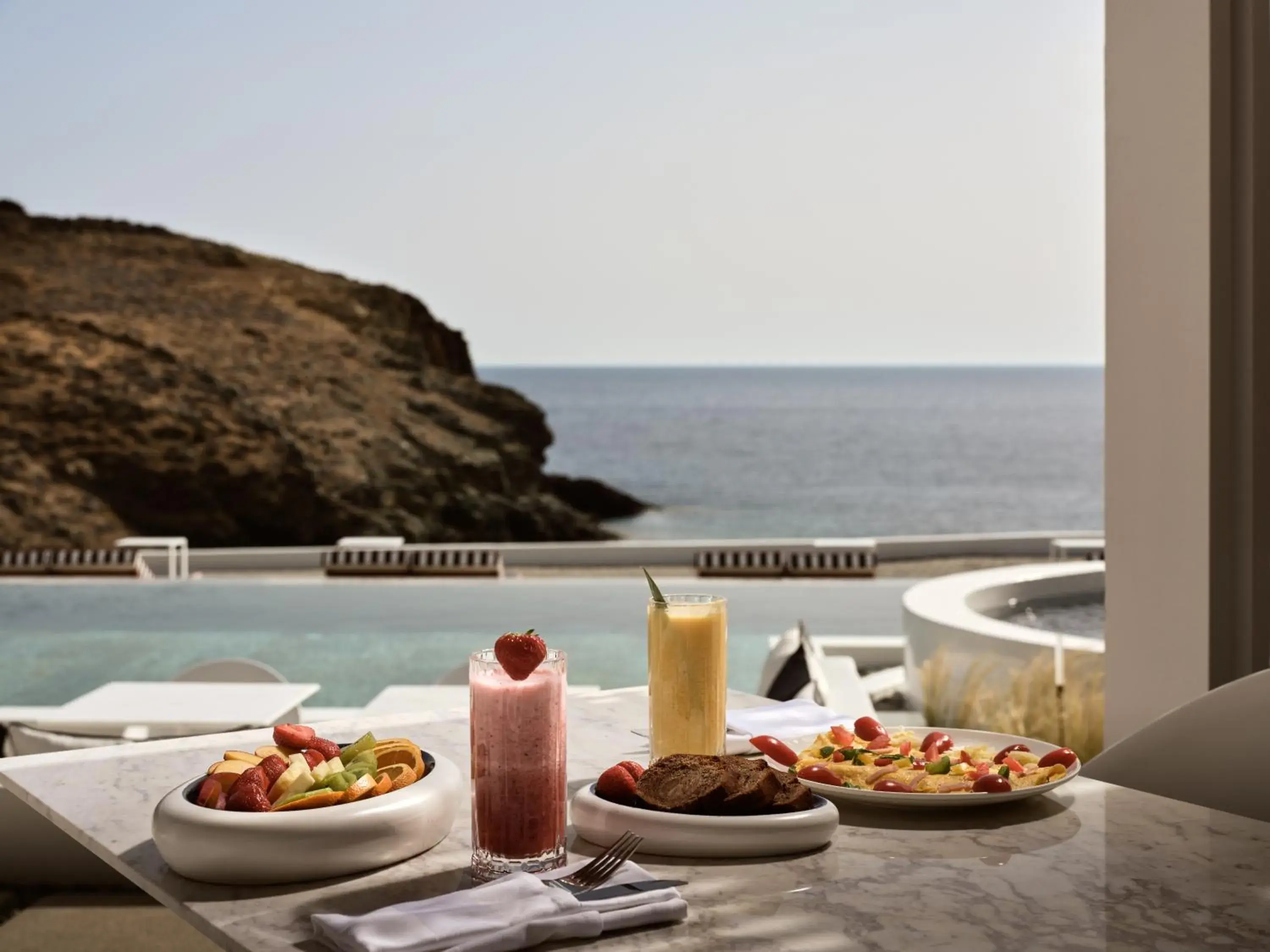 Food and drinks in Semeli Coast Mykonos Curio Collection by Hilton Food and drinks in Semeli Coast Mykonos Curio Collection by Hilton