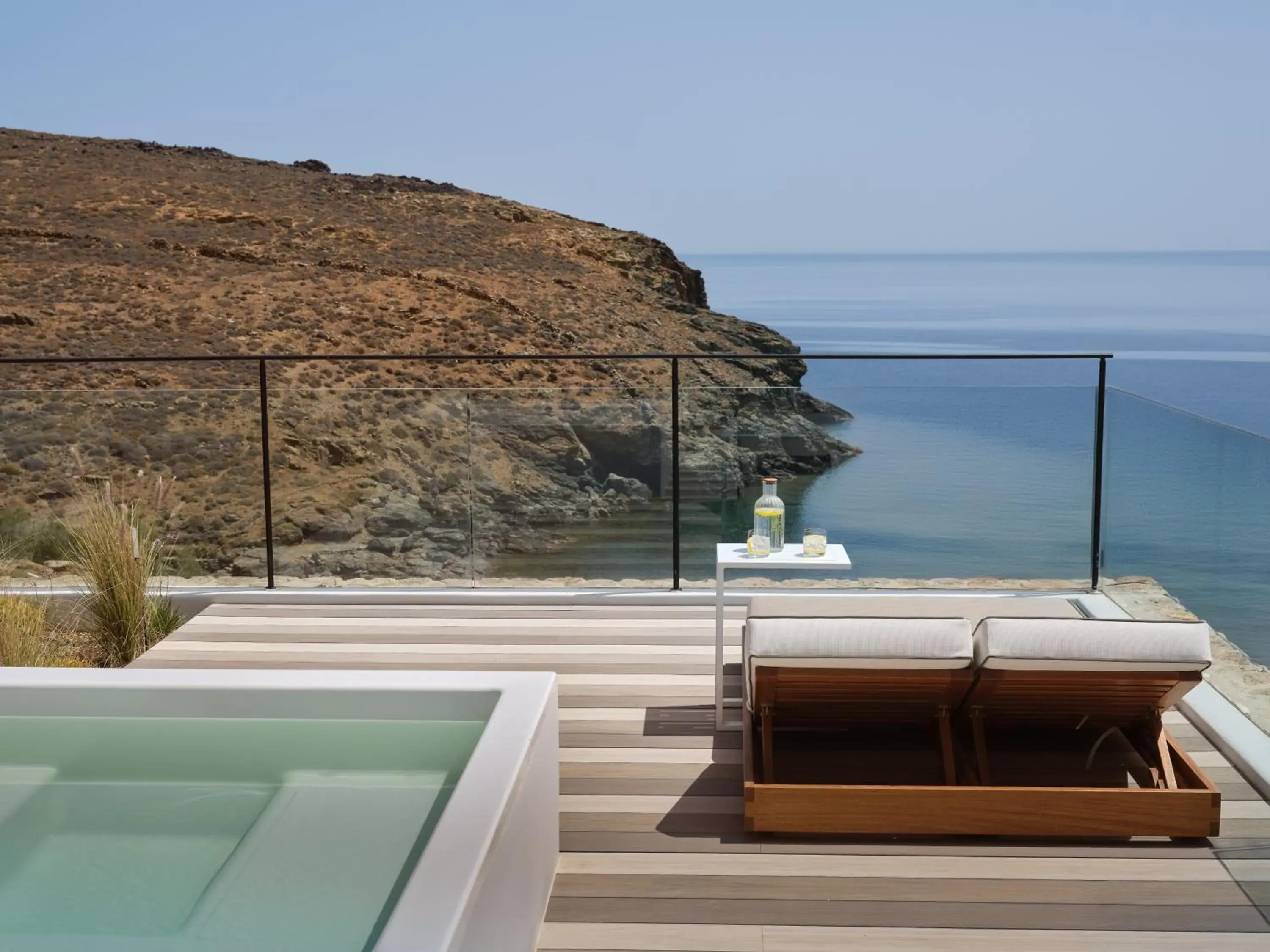 Panoramic King Suite with Spa in Semeli Coast Mykonos Curio Collection by Hilton Panoramic King Suite with Spa in Semeli Coast Mykonos Curio Collection by Hilton