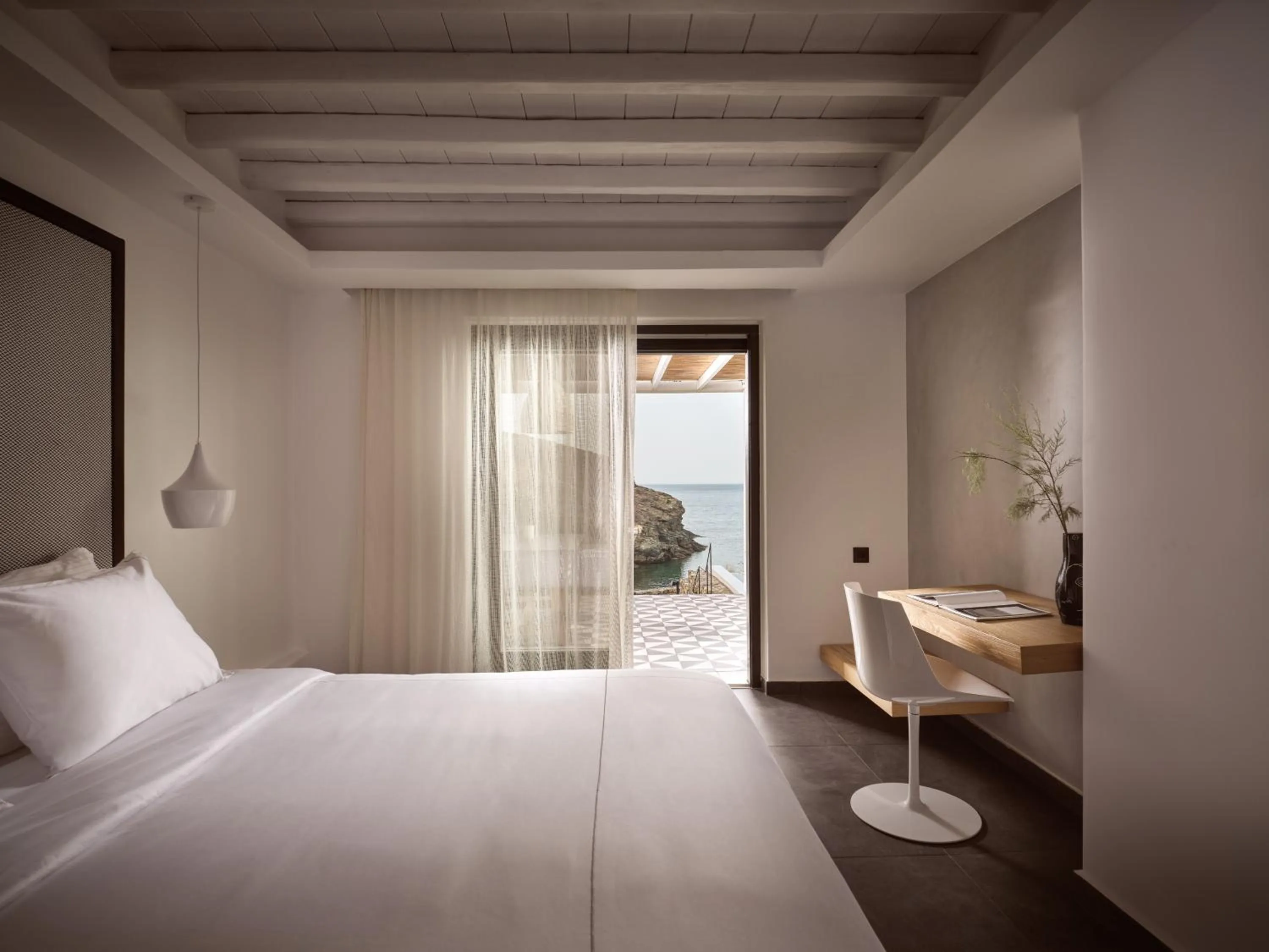 Bed in Semeli Coast Mykonos Curio Collection by Hilton