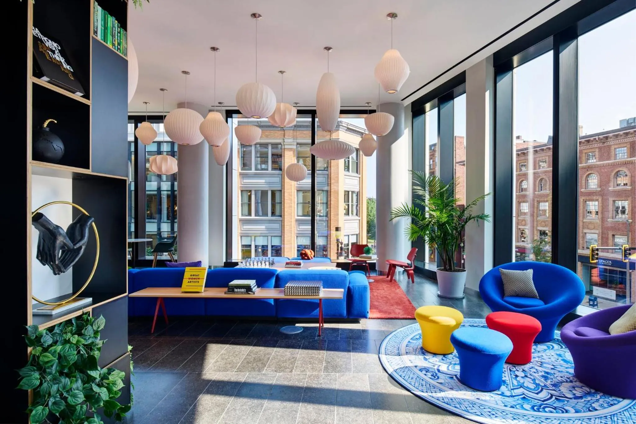 Lobby or reception in citizenM Boston Back Bay