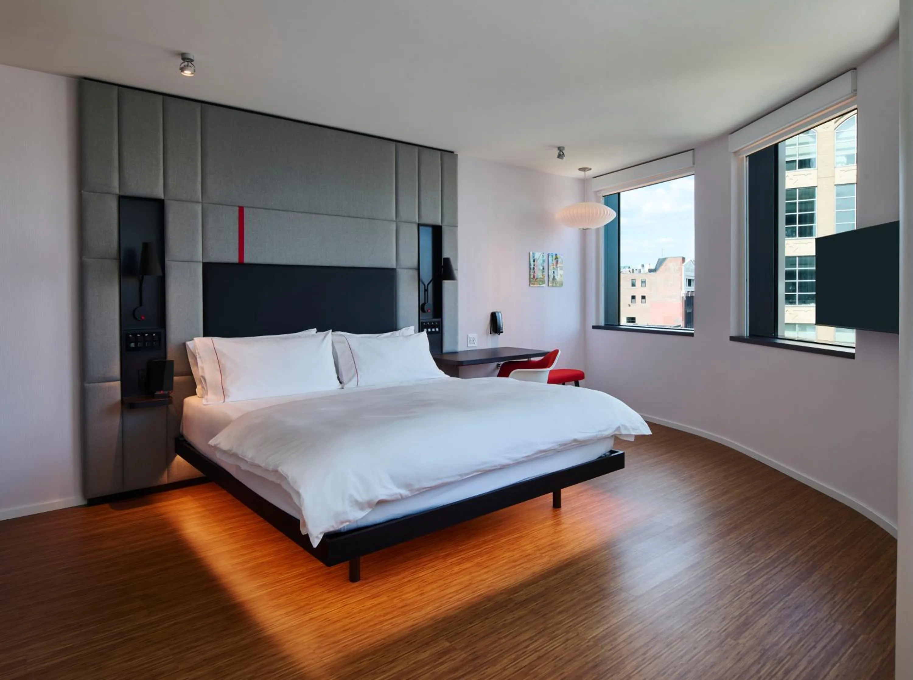 Bedroom, Bed in citizenM Boston Back Bay