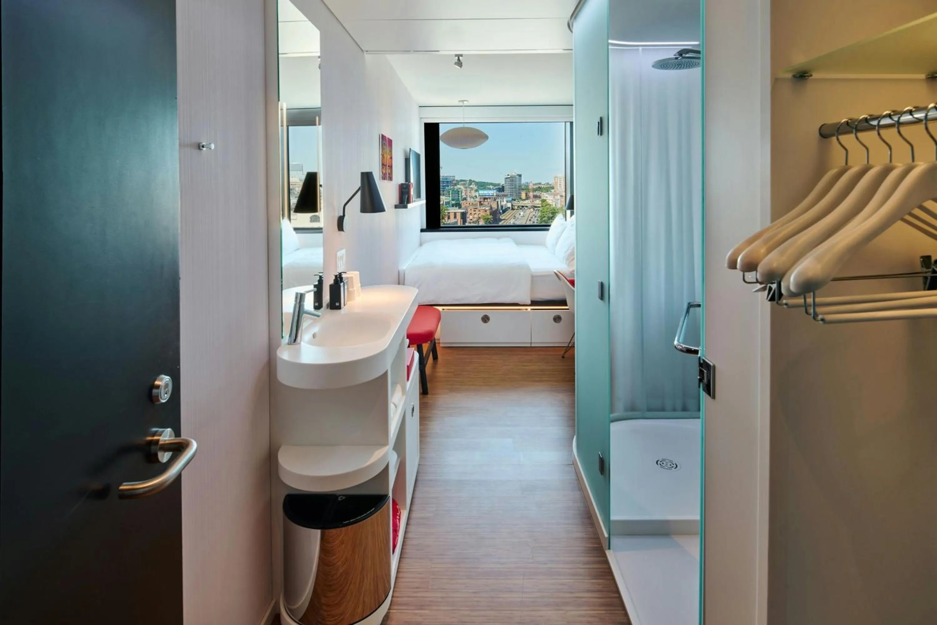 Bedroom in citizenM Boston Back Bay