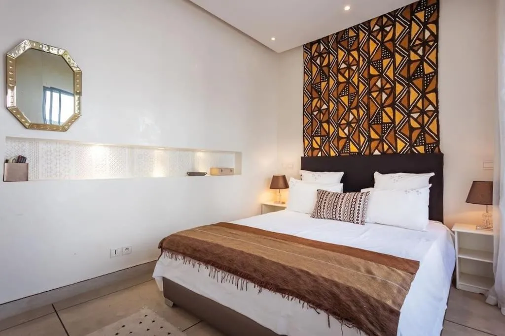 Bedroom, Bed in Riad La Sarrazine Privatisation complète Maison de famille à Marrakech