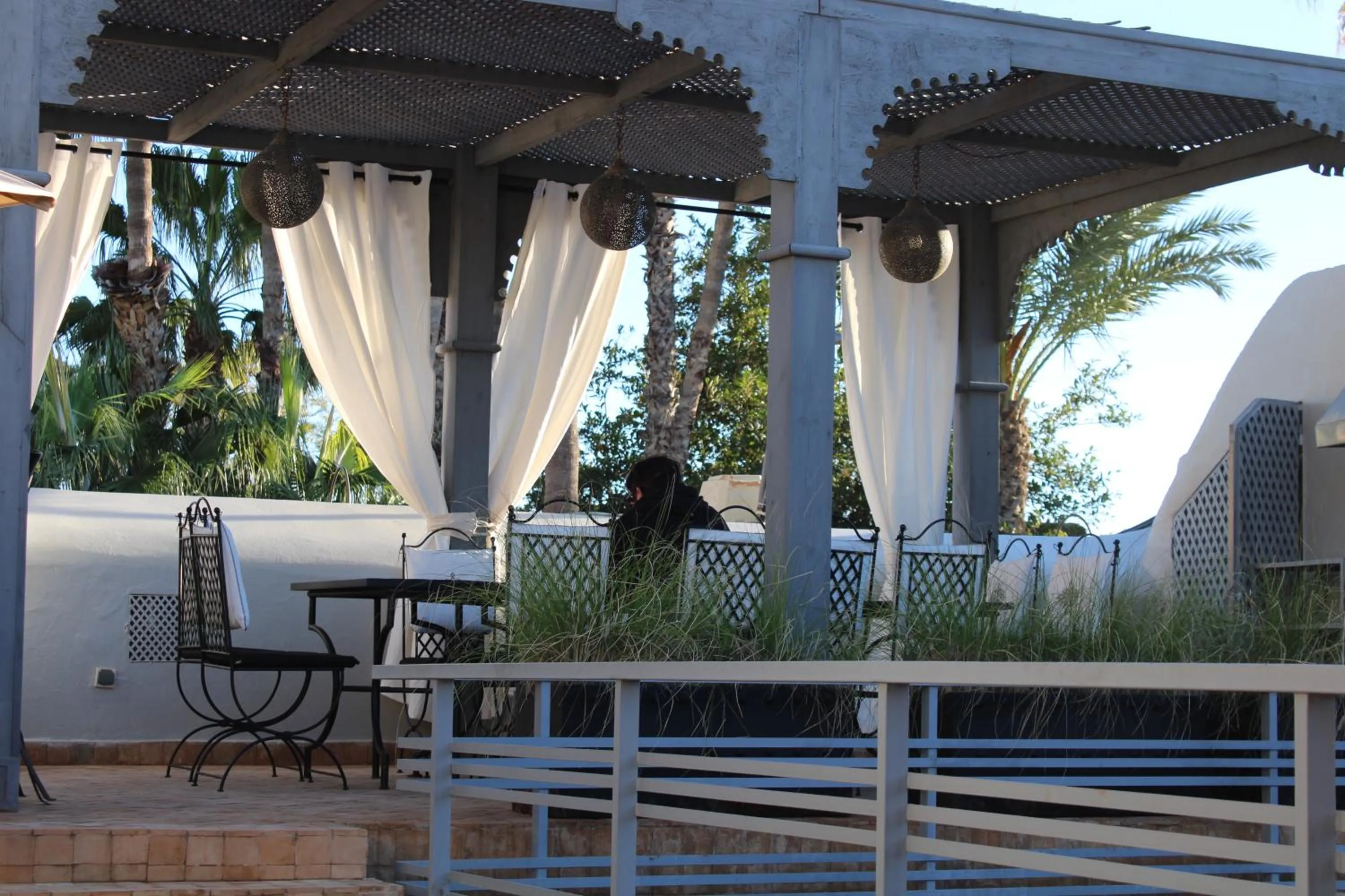 Balcony/Terrace in Riad La Sarrazine Privatisation complète Maison de famille à Marrakech
