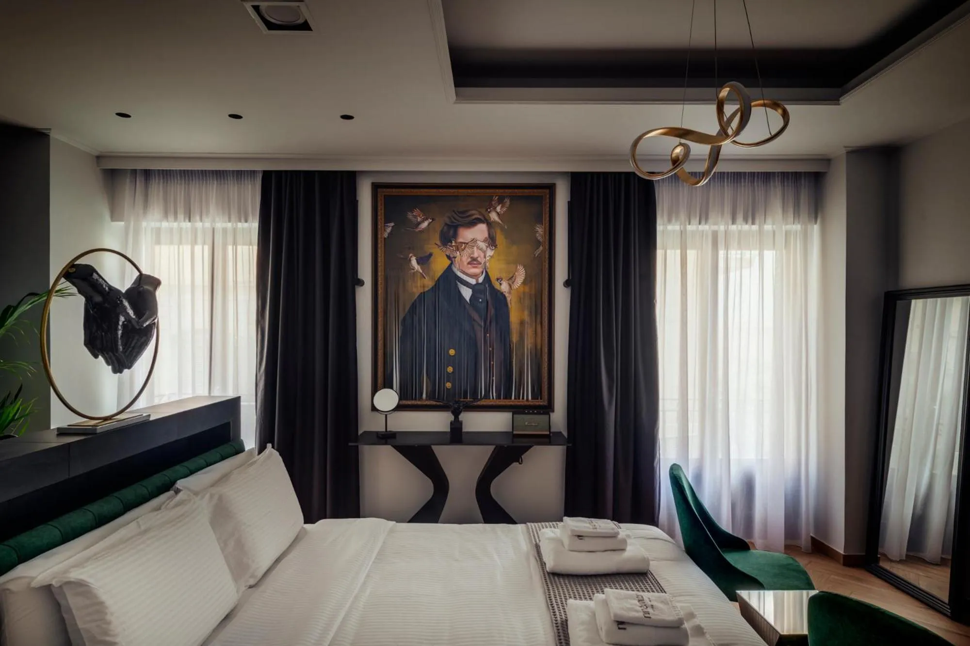 Bed in Ninemian Suites Syros