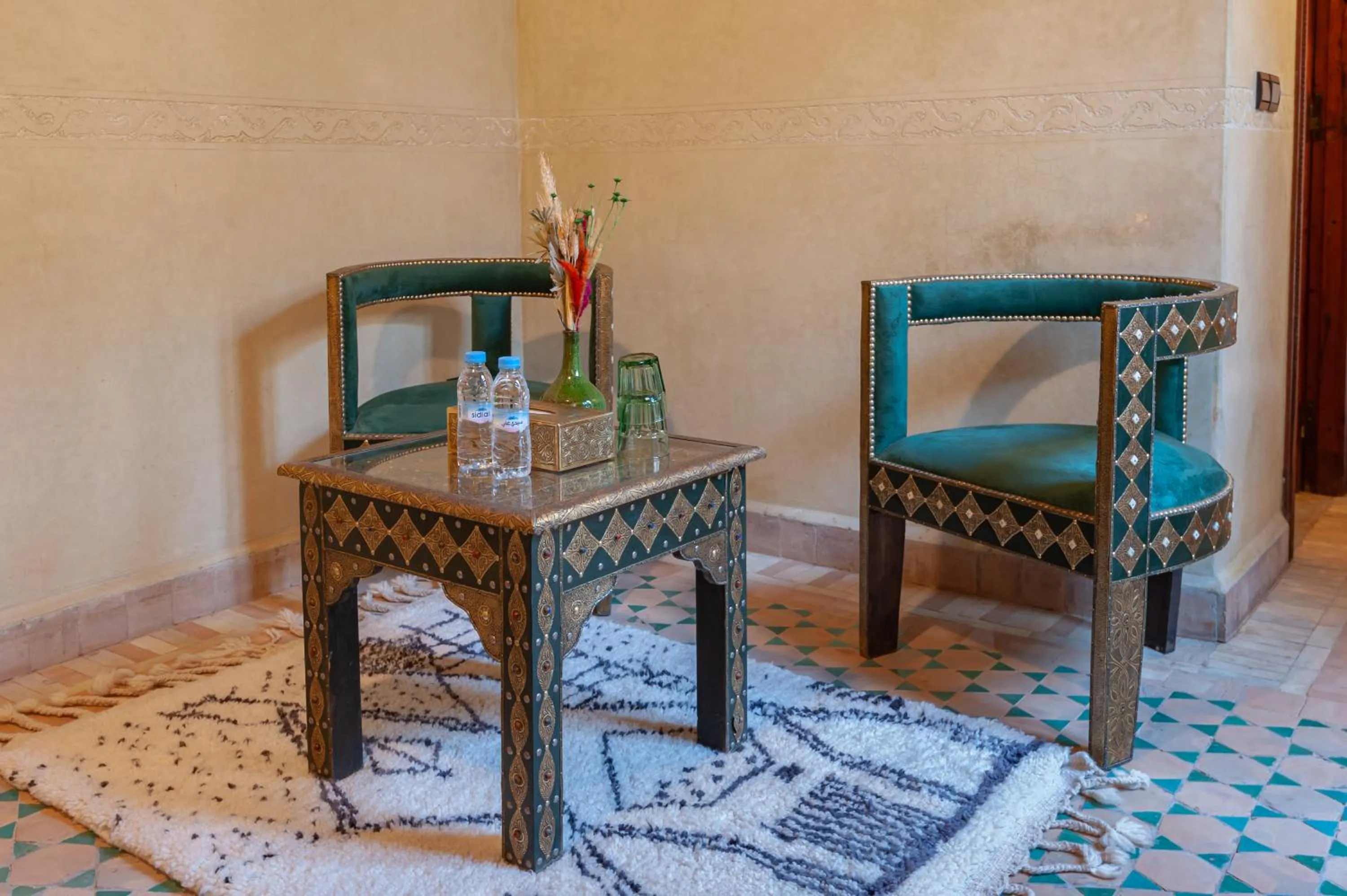 Seating area in Riad Amalia